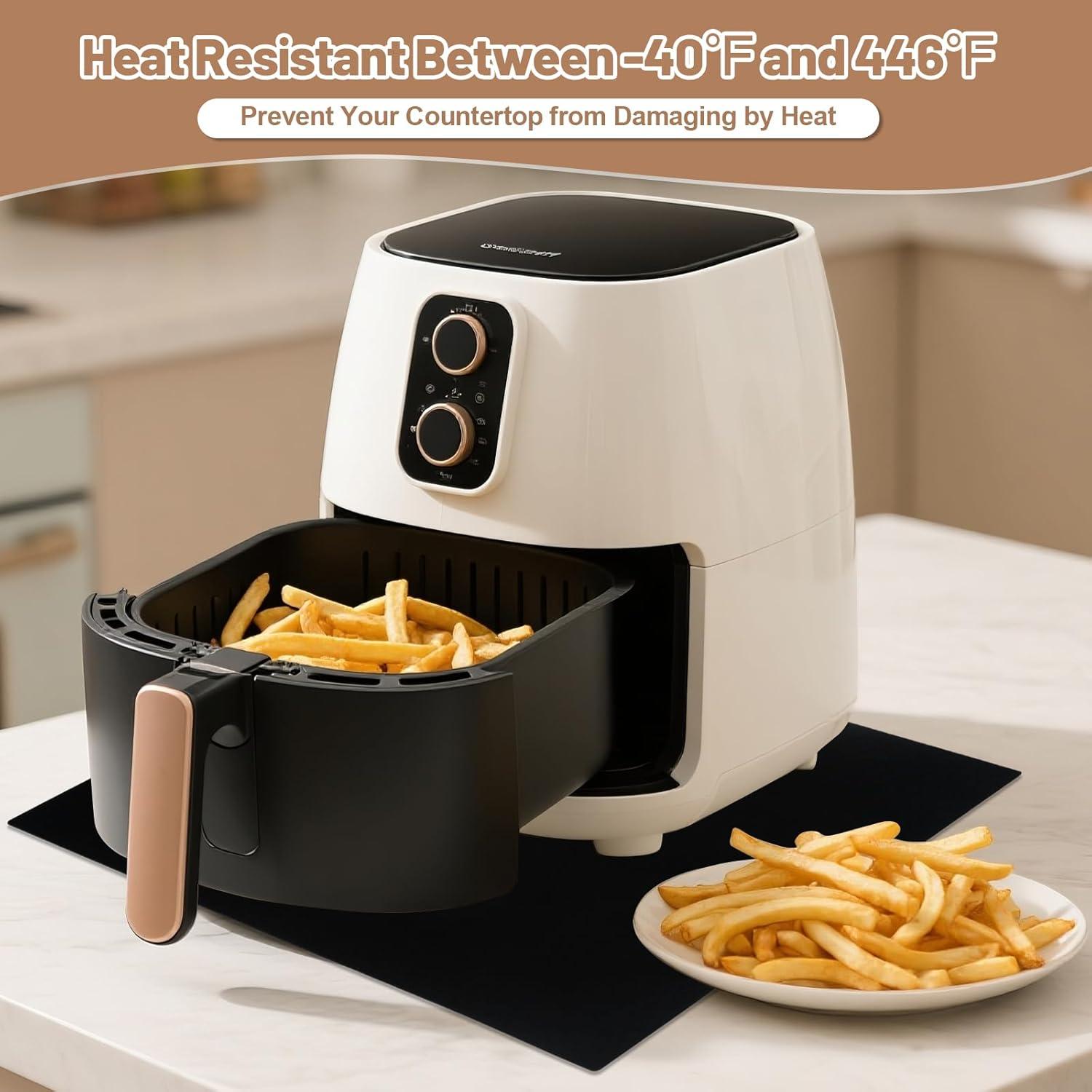 Alfombrilla de Silicona Antideslizante Cafunner 49x37cm Negra