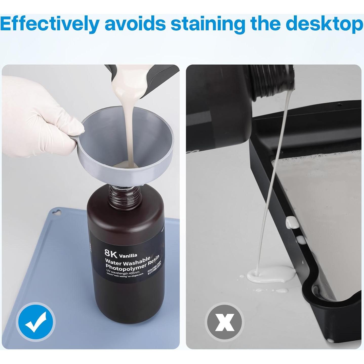 Alfombrilla de Silicona para Resina ELEGOO 400x300mm 2.8mm