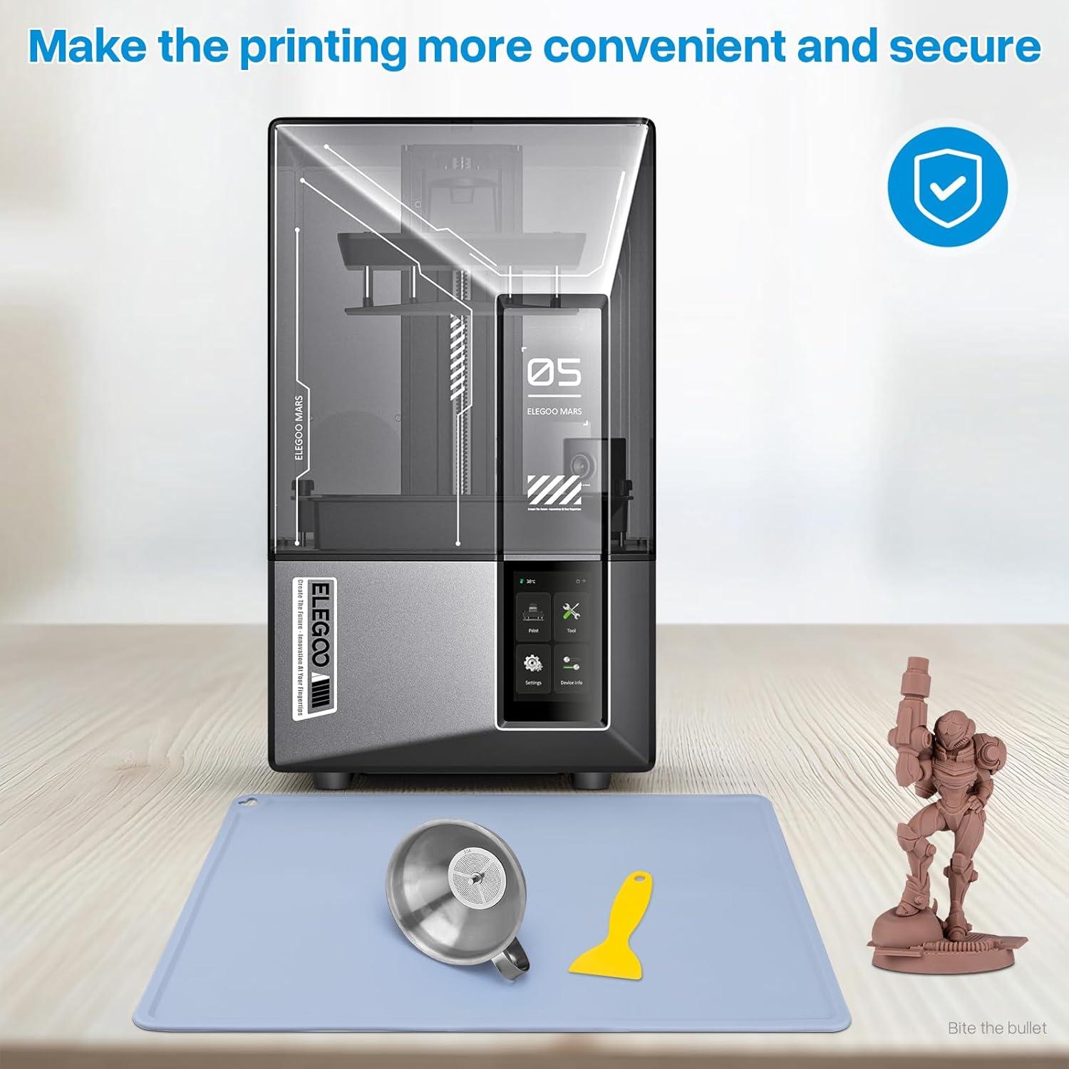 Alfombrilla de Silicona para Resina ELEGOO 400x300mm 2.8mm