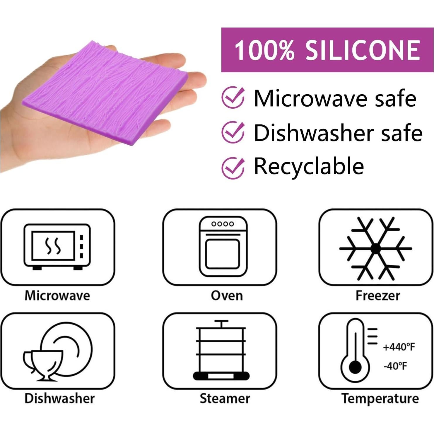 Moldes de Silicona Infovox para Corteza de Árbol - Juego de 2