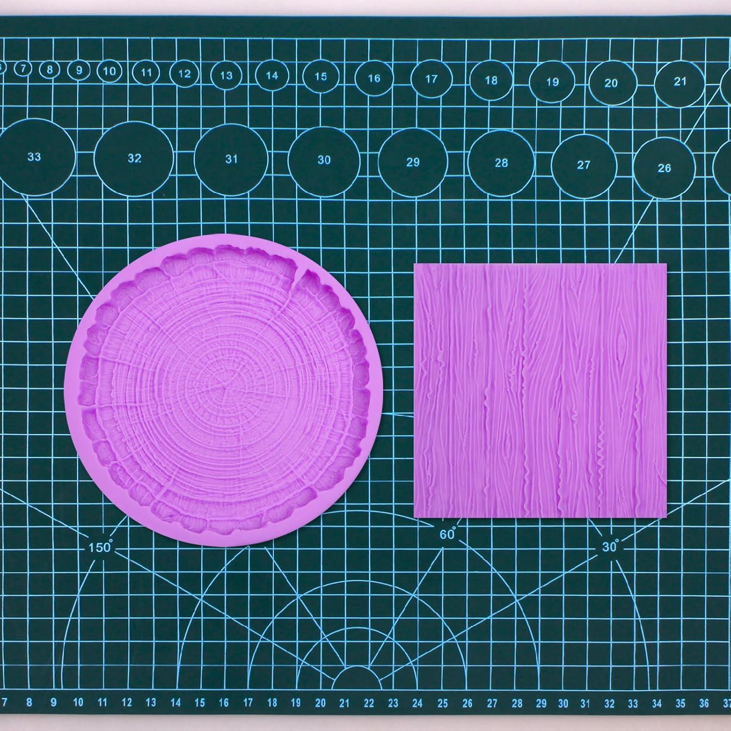 Moldes de Silicona Infovox para Corteza de Árbol - Juego de 2