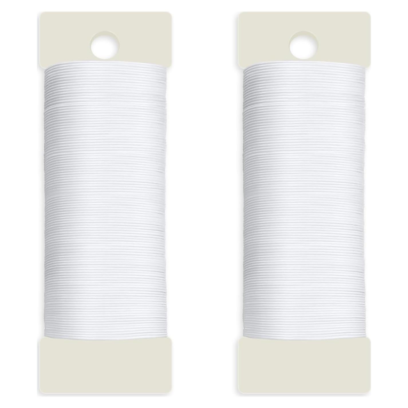 Alambre Floral Blanco 2 Rollos 34.7 Metros 22 Calibre CdbC