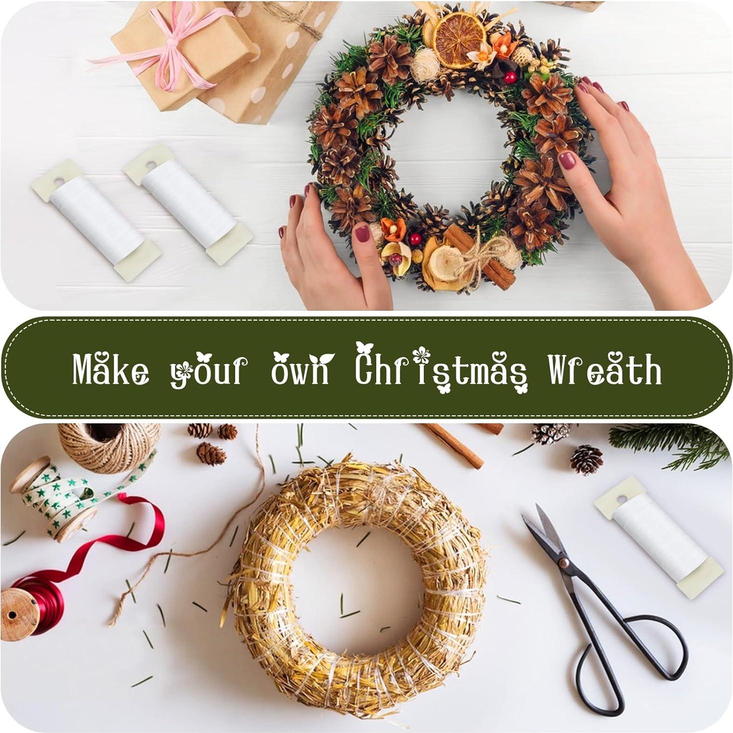 Alambre Floral Blanco 2 Rollos 34.7 Metros 22 Calibre CdbC