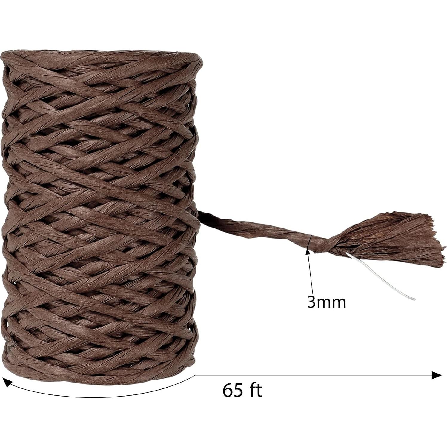 Alambre Floral Syhood 19.81m Marrón Oscuro para Ramo de Flores