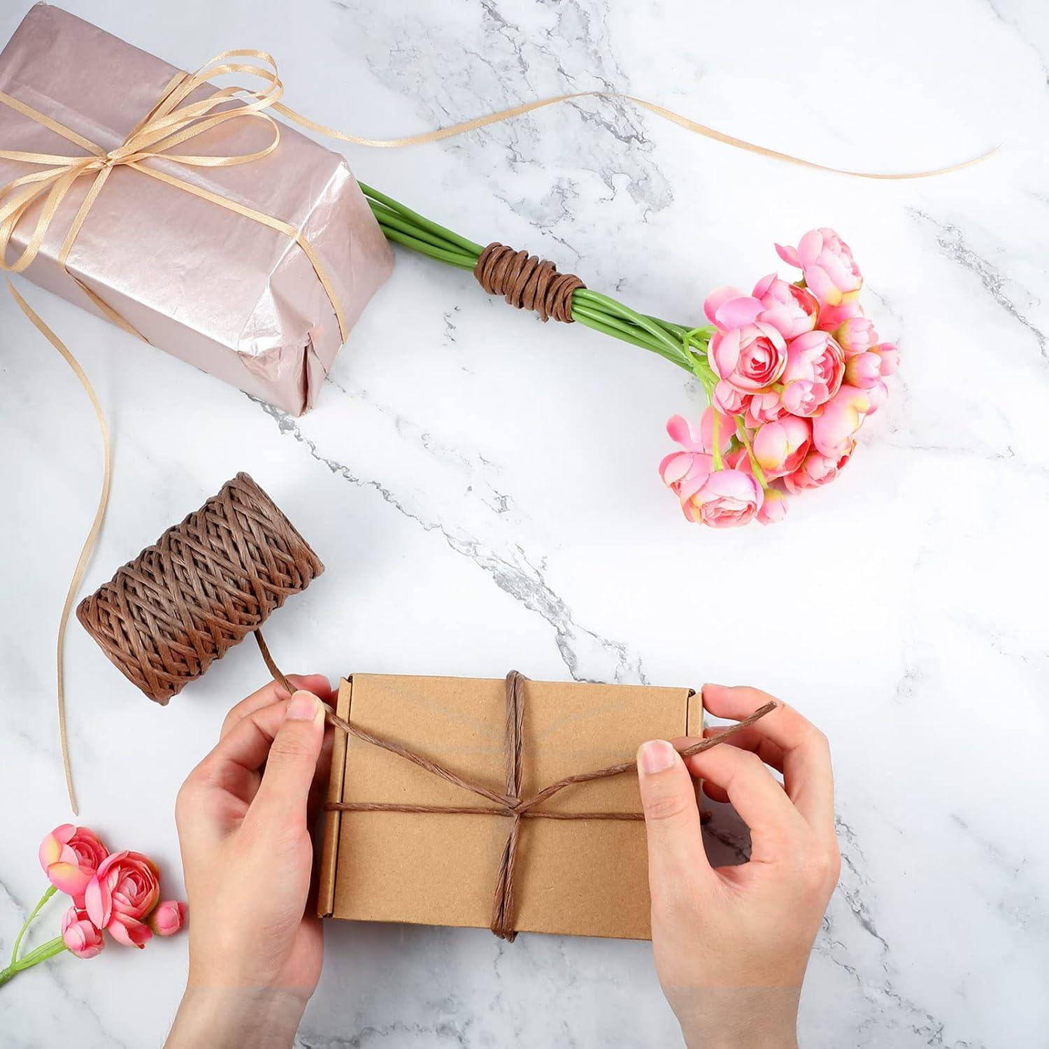 Alambre Floral Syhood 19.81m Marrón Oscuro para Ramo de Flores