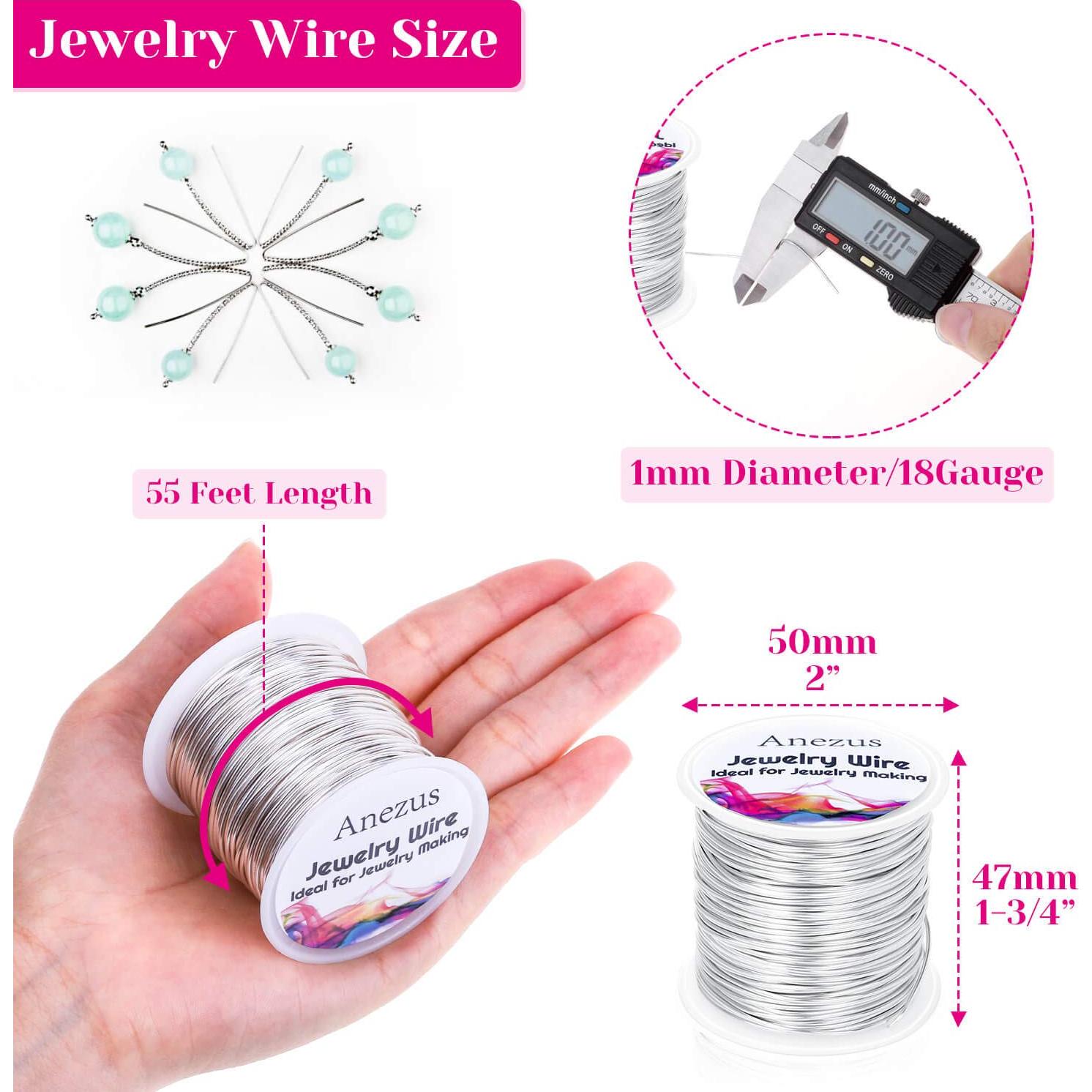 Hilo de Manualidades Anezus - Cobre Resistente a la Oxidación 1mm 17m