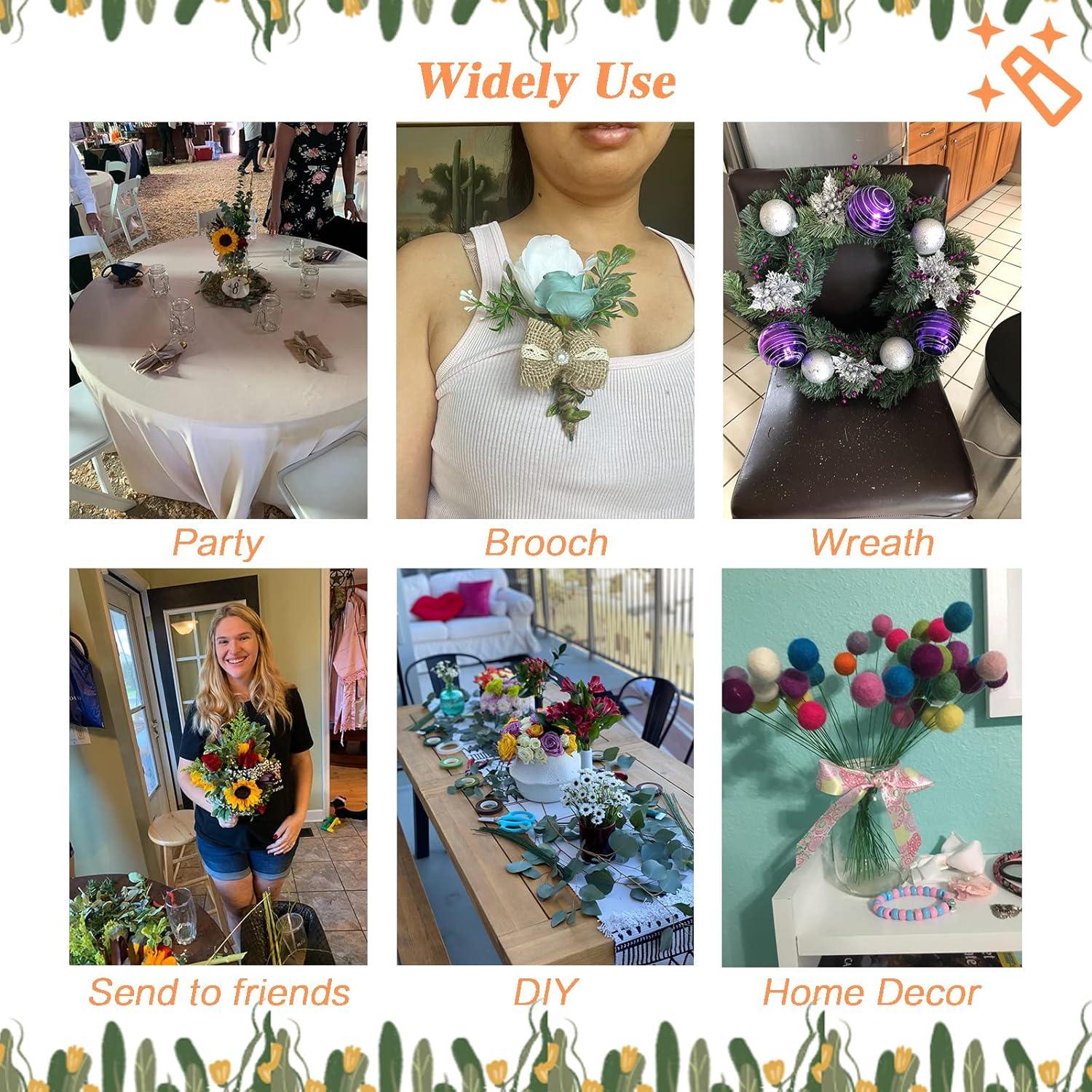 200 Alambres Florales Verdes 40.64 cm 22 Gauge Hamiggaa