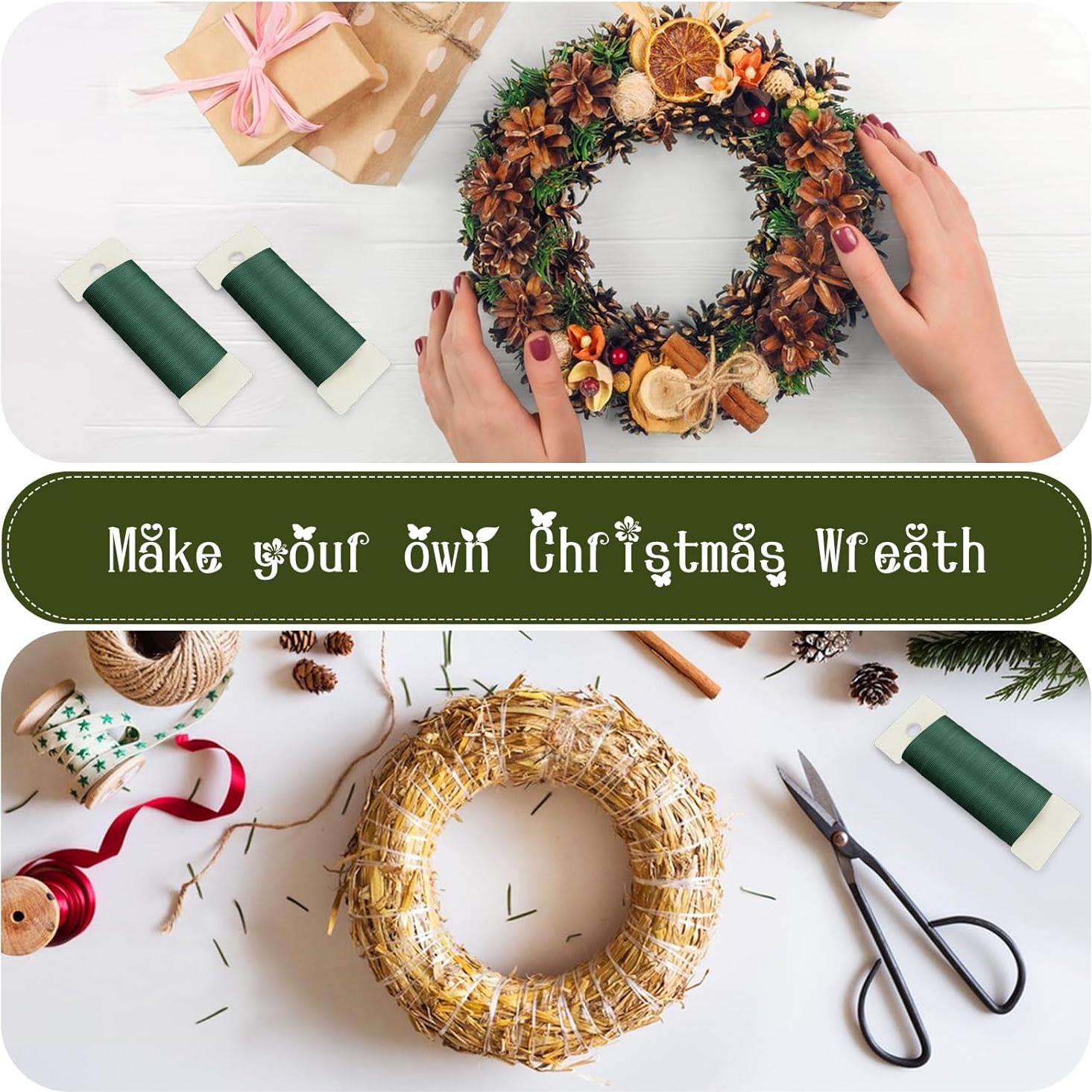 Alambre Floral Verde 22 Calibre 34.6 Metros CdbC para Manualidades