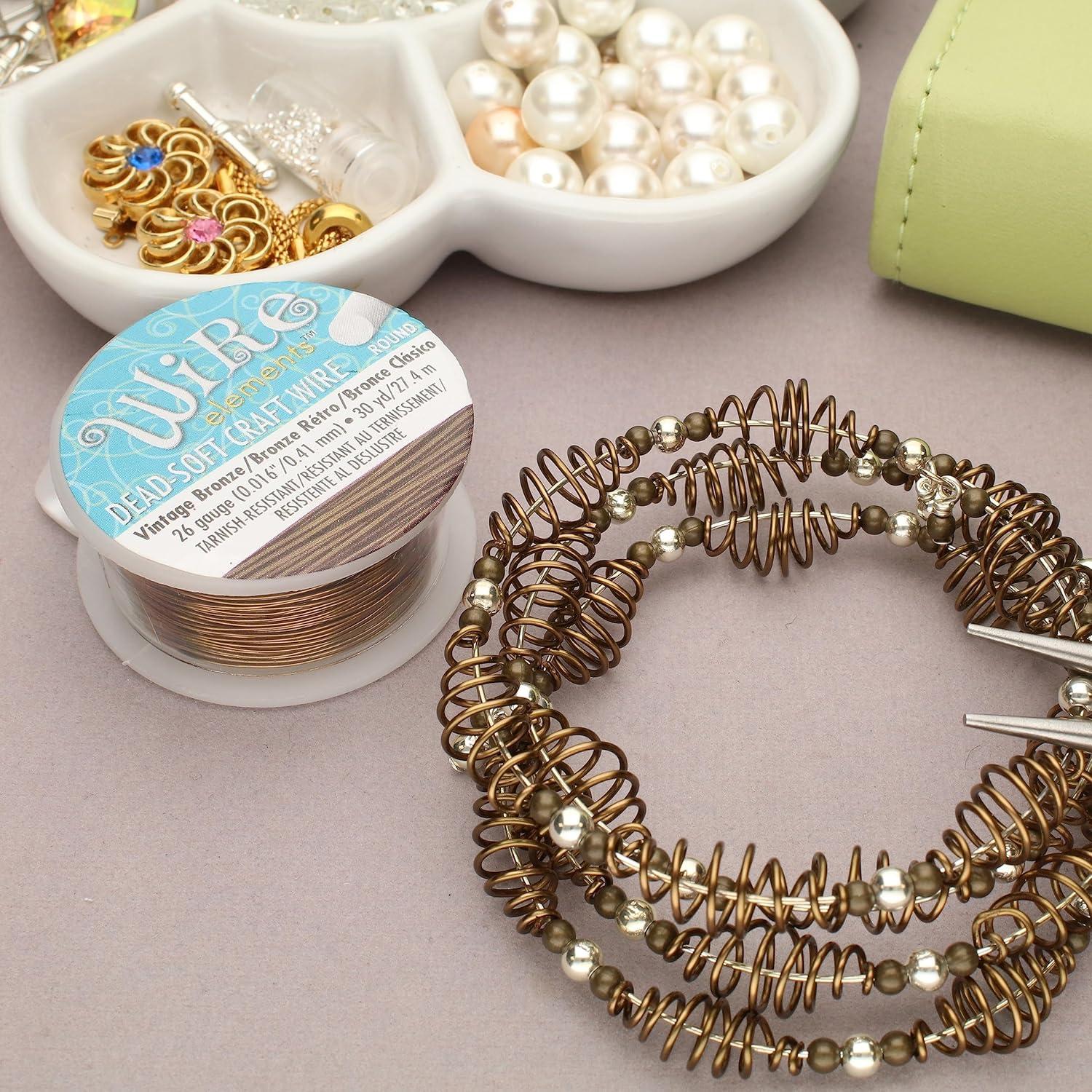 Alambre de Joyería The Beadsmith 0.41mm Bronce Vintage 30 Yardas