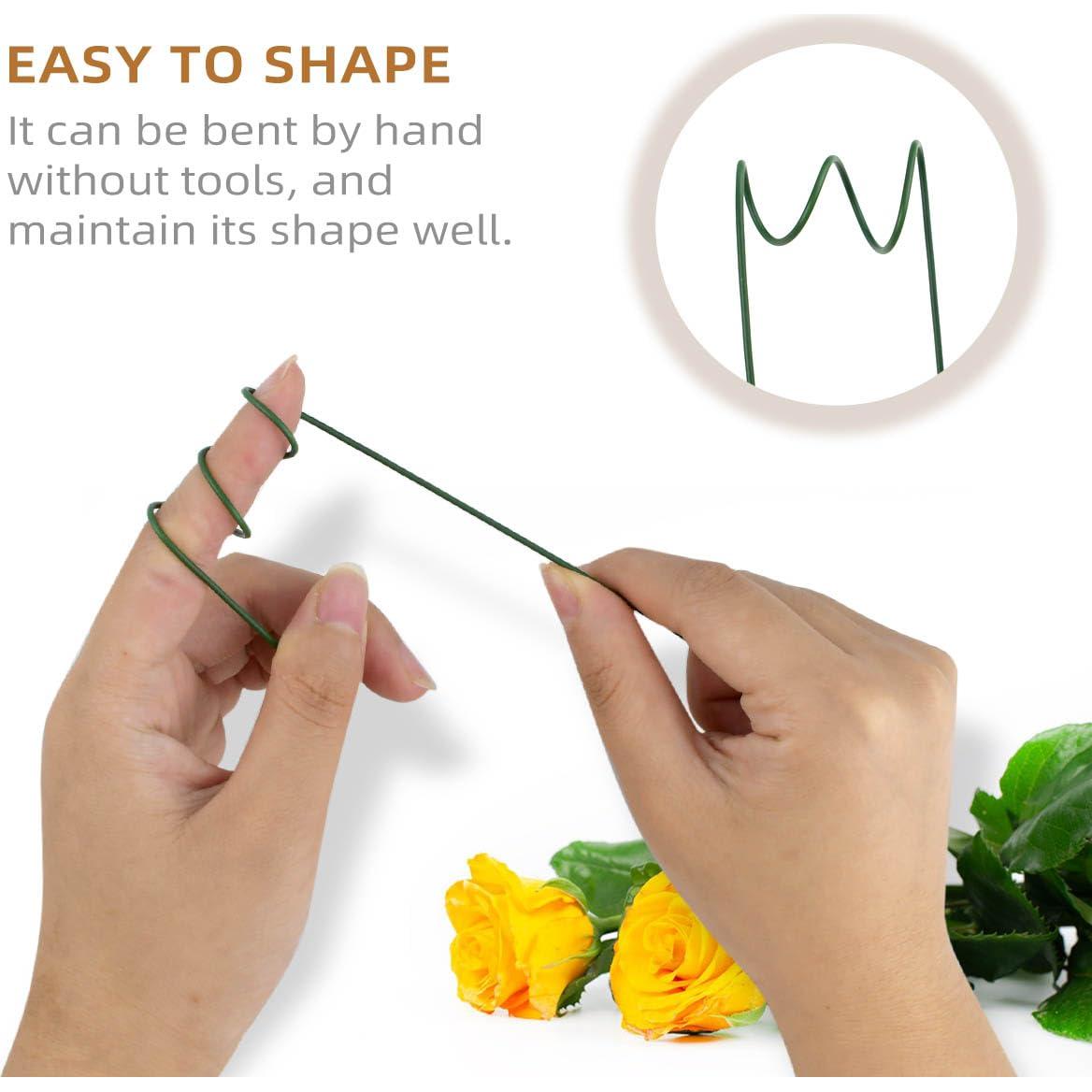 50 Tallos de Alambre Floral Verde Oscuro TKYPZY 30cm