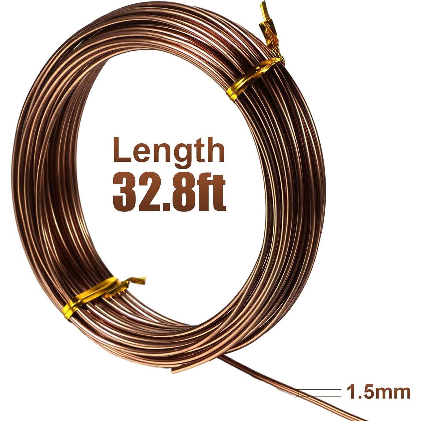 Alambre de Aluminio TecUnite 10m x 1.5mm para Manualidades