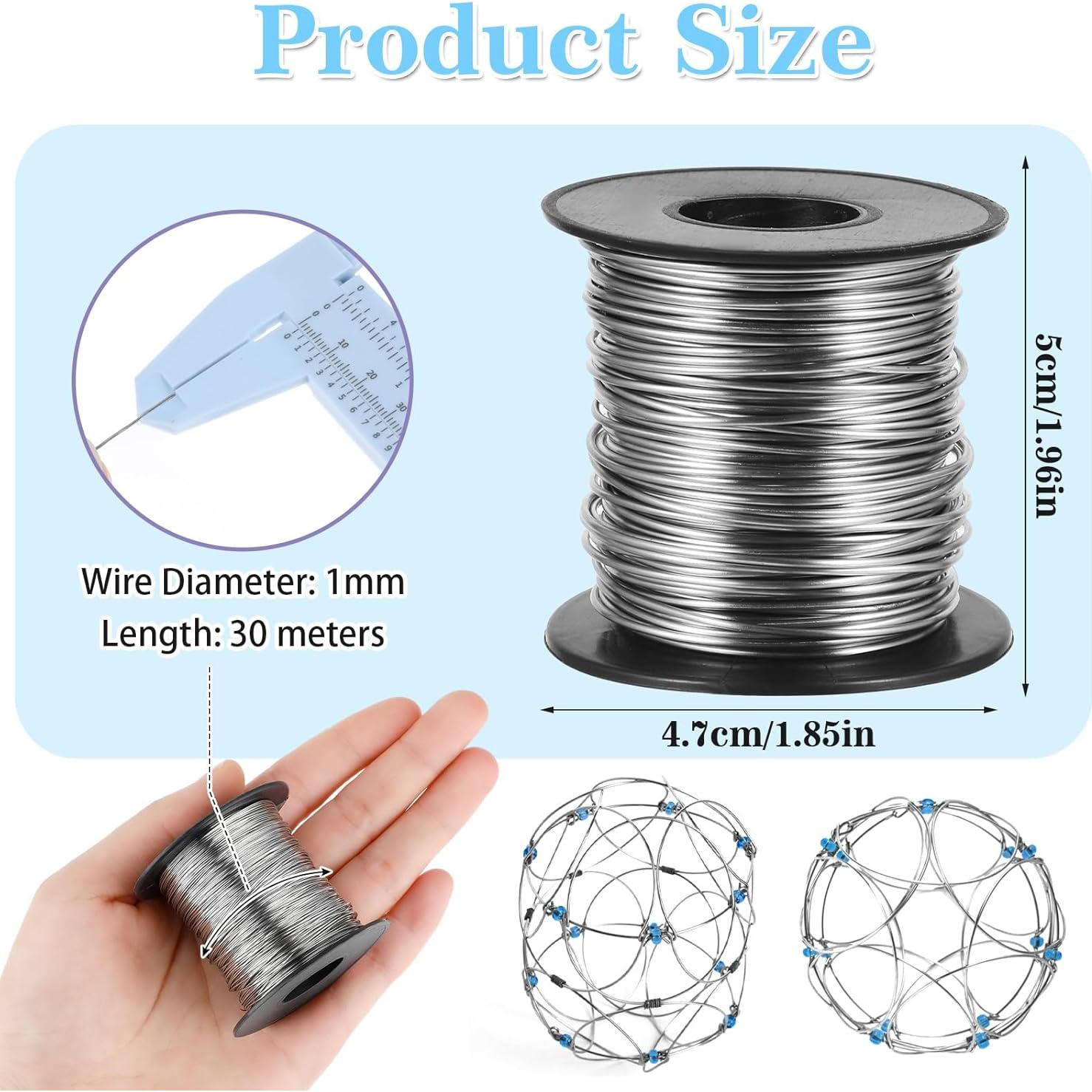 Alambre de Acero Inoxidable 1mm 30m DIVINA VITAE para Joyas