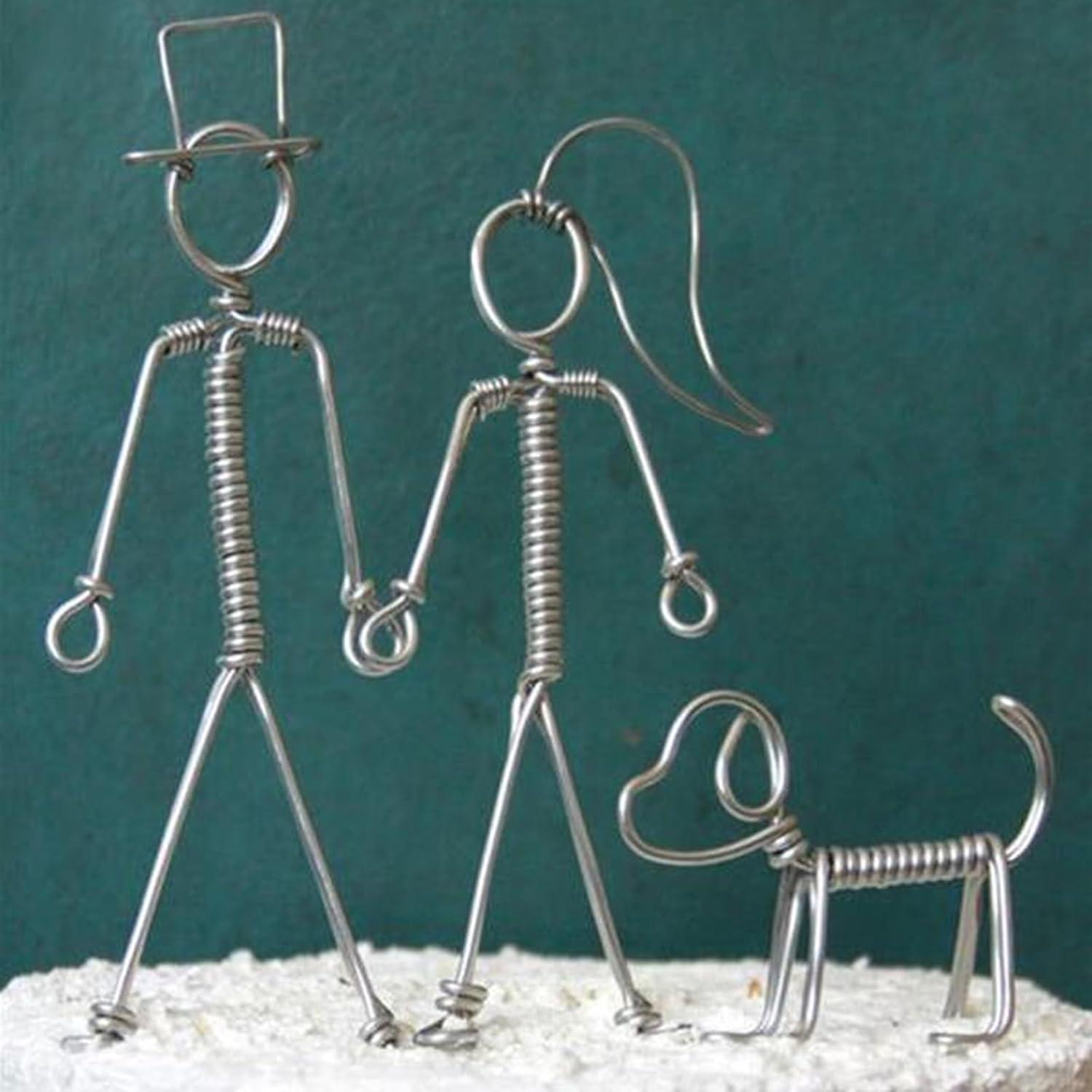 Alambre de Artesanía de Aluminio Zxmissu 4 Pcs 1-3mm 10m Plata