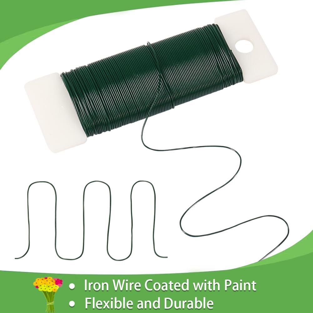 Alambre Floral Verde Tenn Well 22 Calibre 295 Pies 3 Rollos