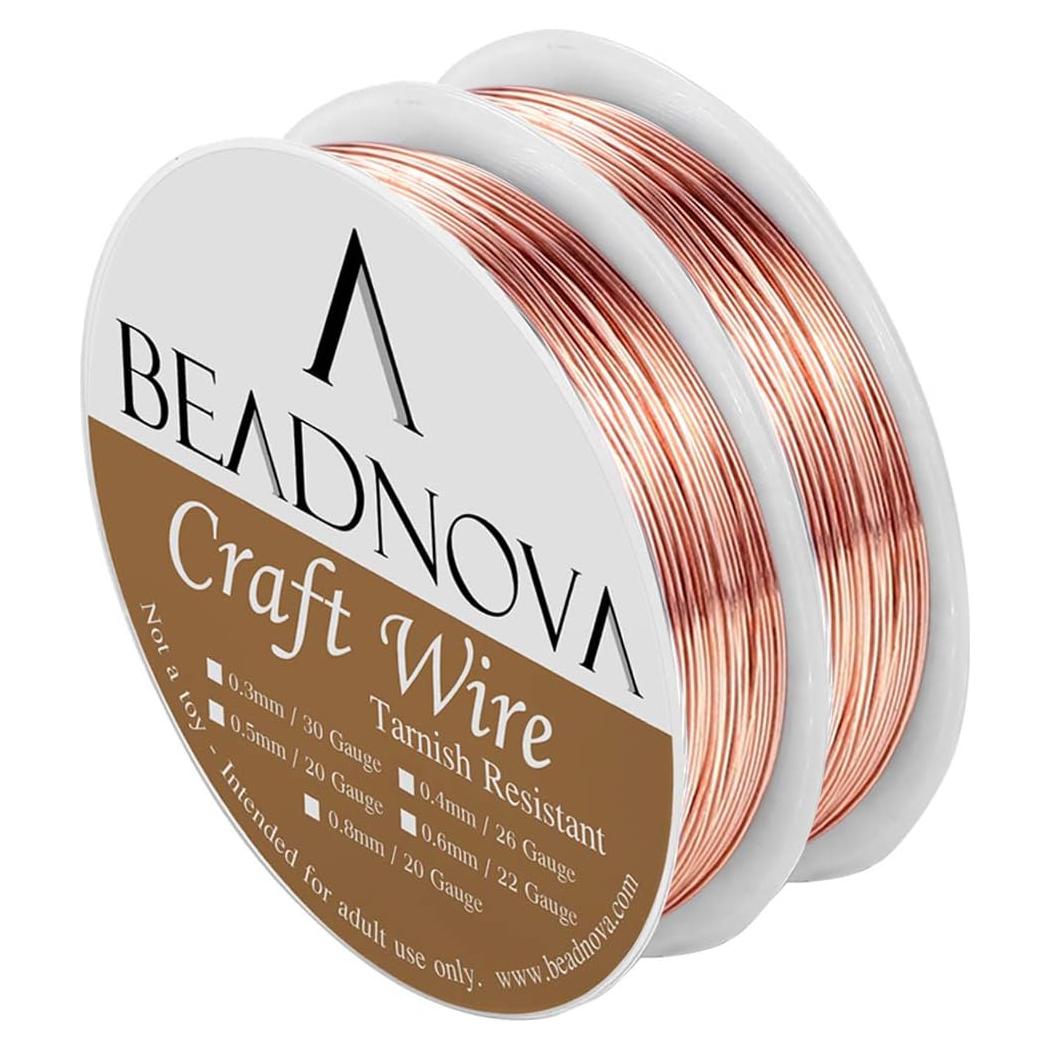 Alambre de Cobre BEADNOVA 0.8mm 6m Resistente a la Oxidación