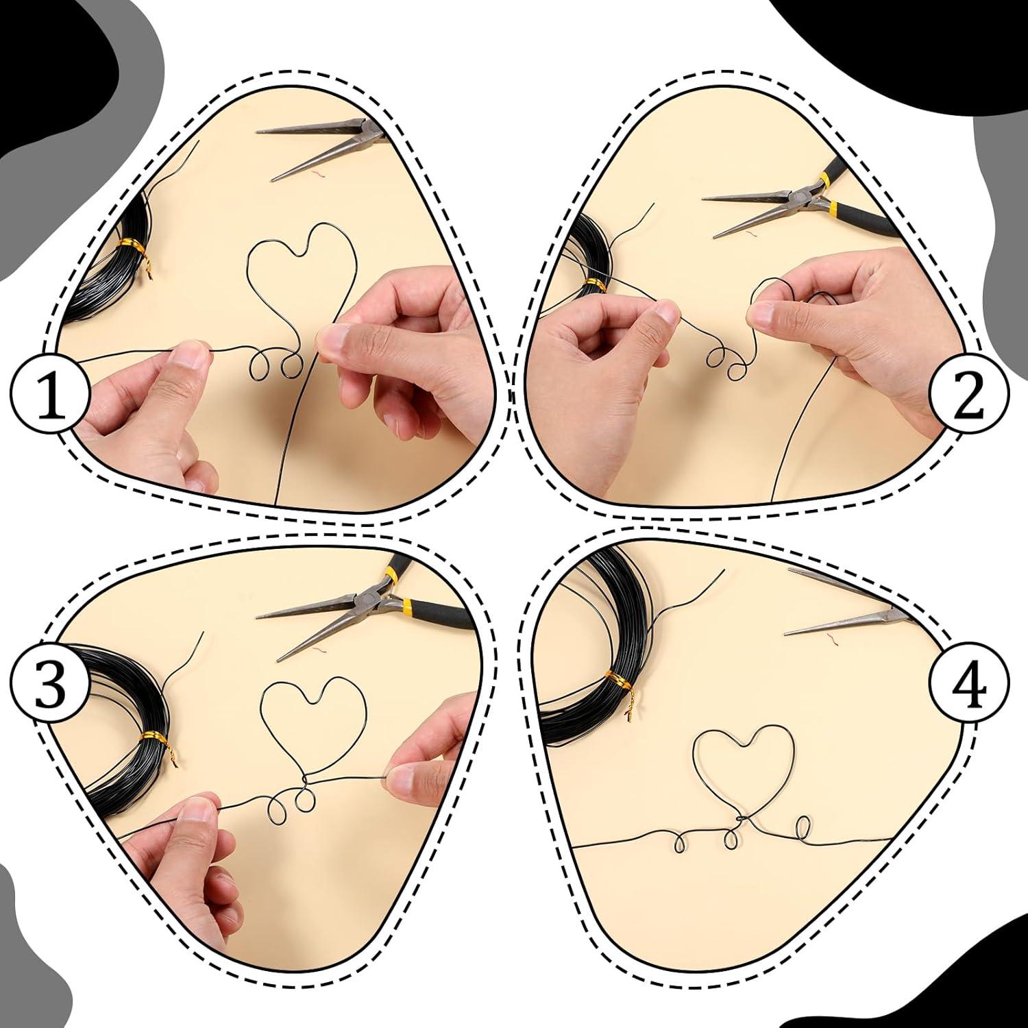 Alambre Craft Negro 30m 1mm Yuomeaz para Manualidades y Joyería