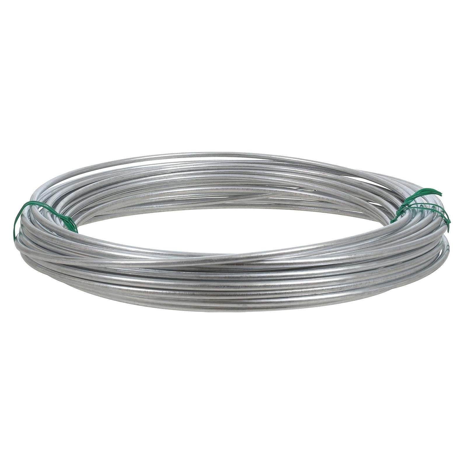 Cuerda de Alambre de Acero Galvanizado Hillman 9 Gauge 15.24m