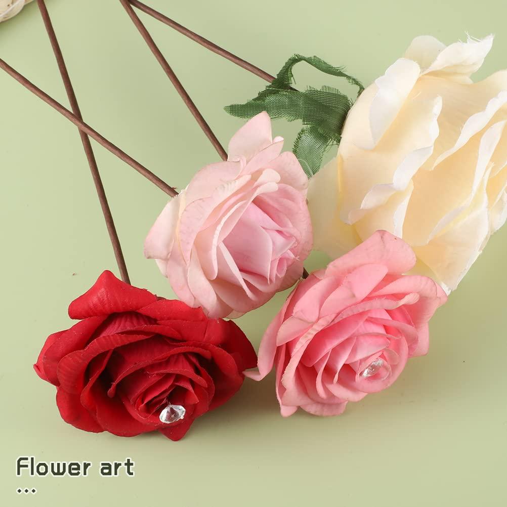 Tallos Florales Artificiales Pengxiaomei 60 Pcs 40 cm Marrón