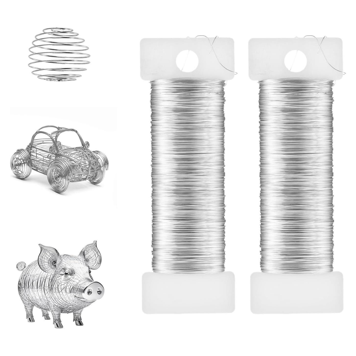 Alambre de Manualidades Ouligay 0.5mm 100m Flexible para Joyería