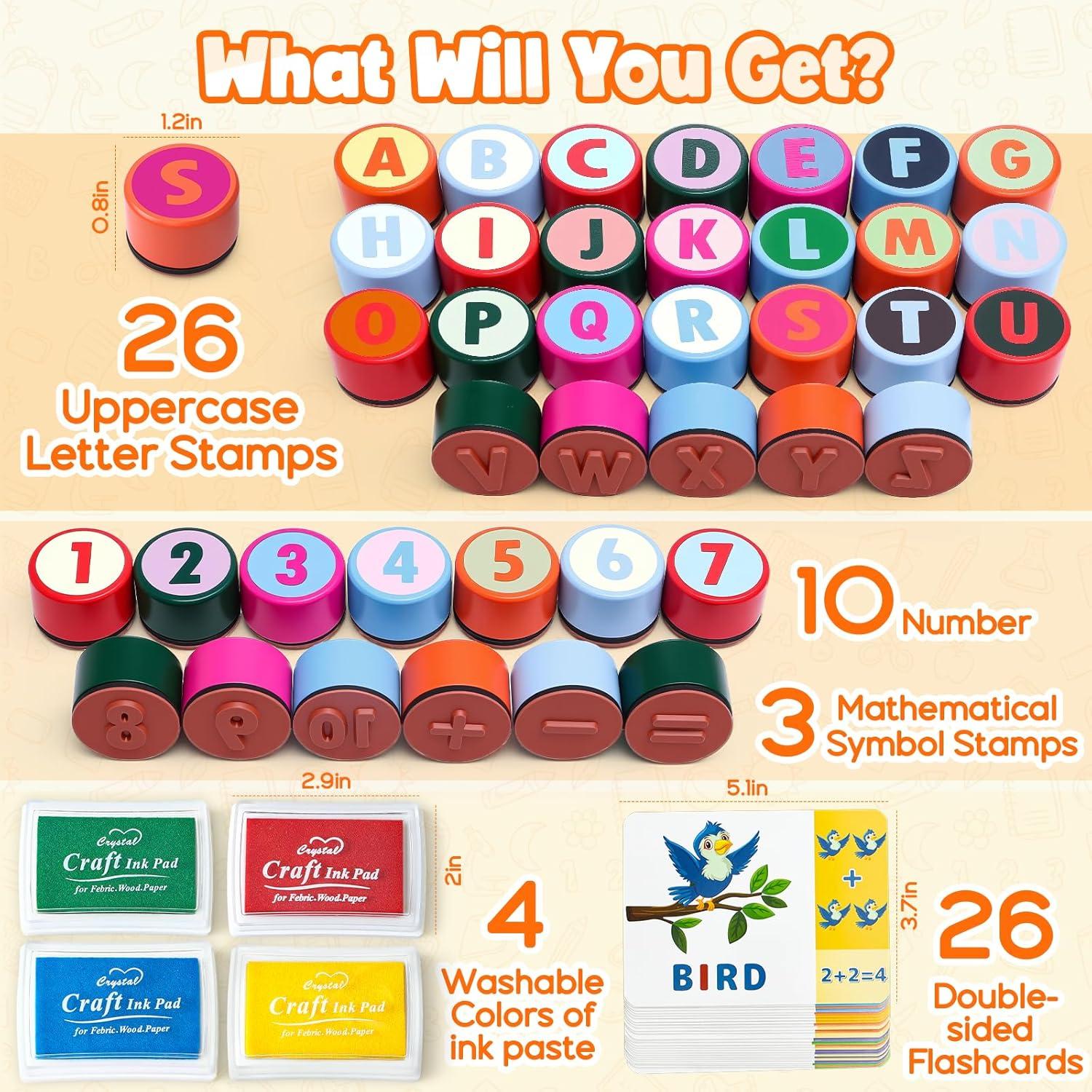 Sello de Alfabeto y Números Toyssa - Juguete Educativo 3-5 Años