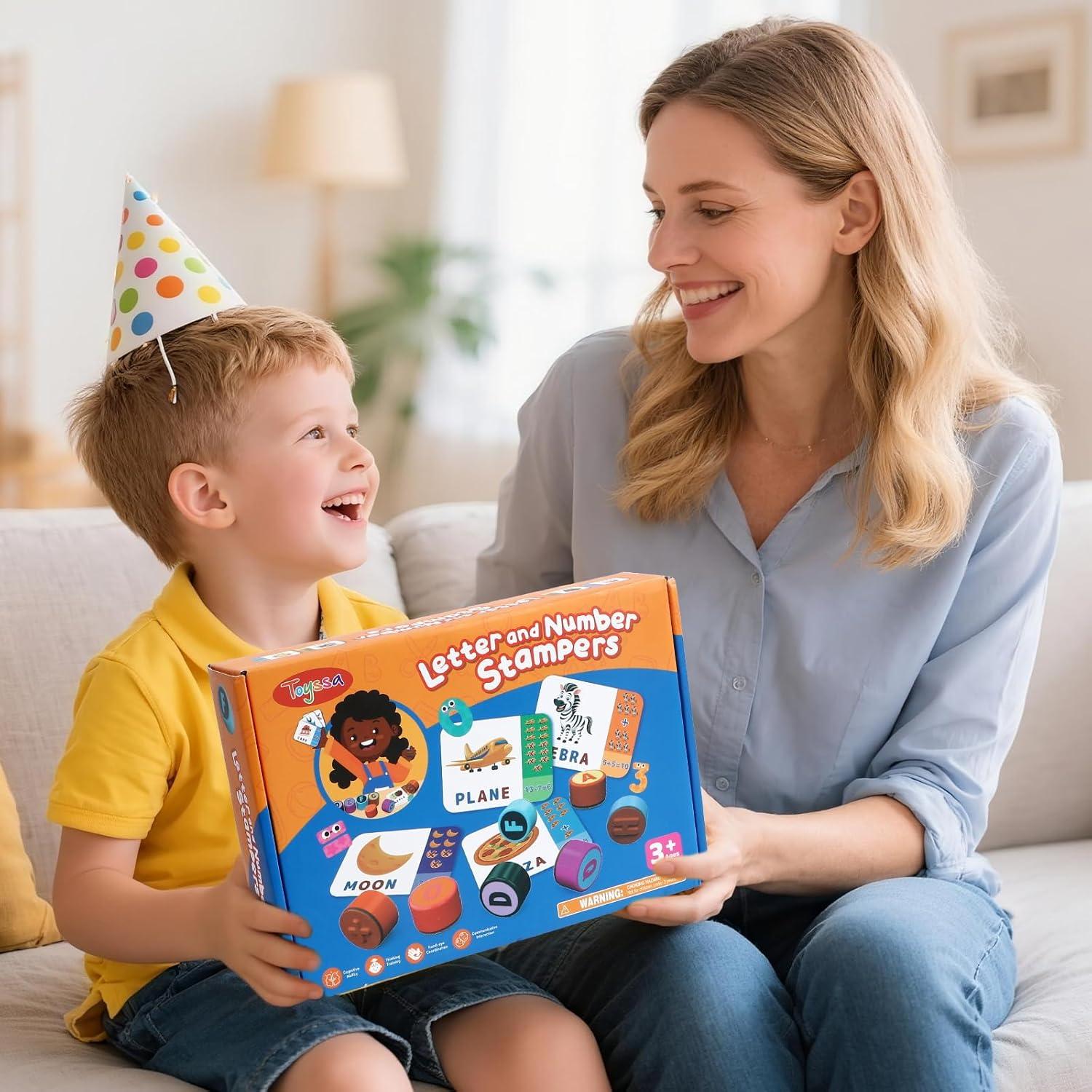 Sello de Alfabeto y Números Toyssa - Juguete Educativo 3-5 Años