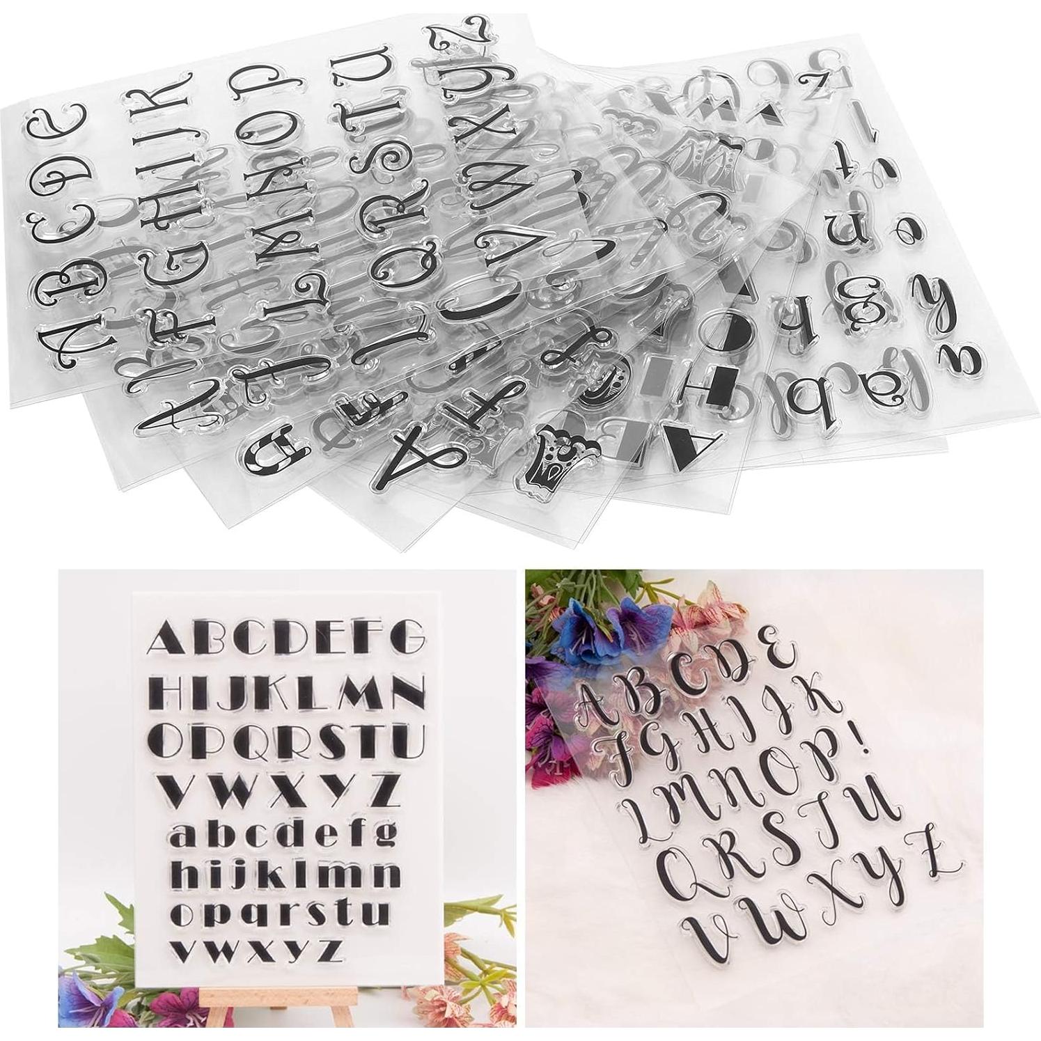 Set de 8 Sellos de Letras y Números KooingTech para DIY