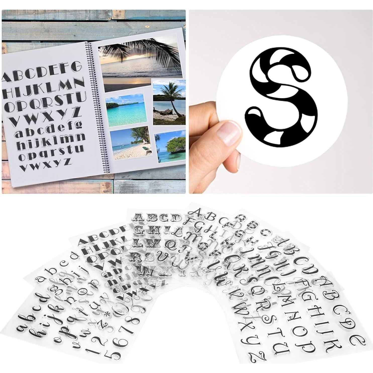 Set de 8 Sellos de Letras y Números KooingTech para DIY