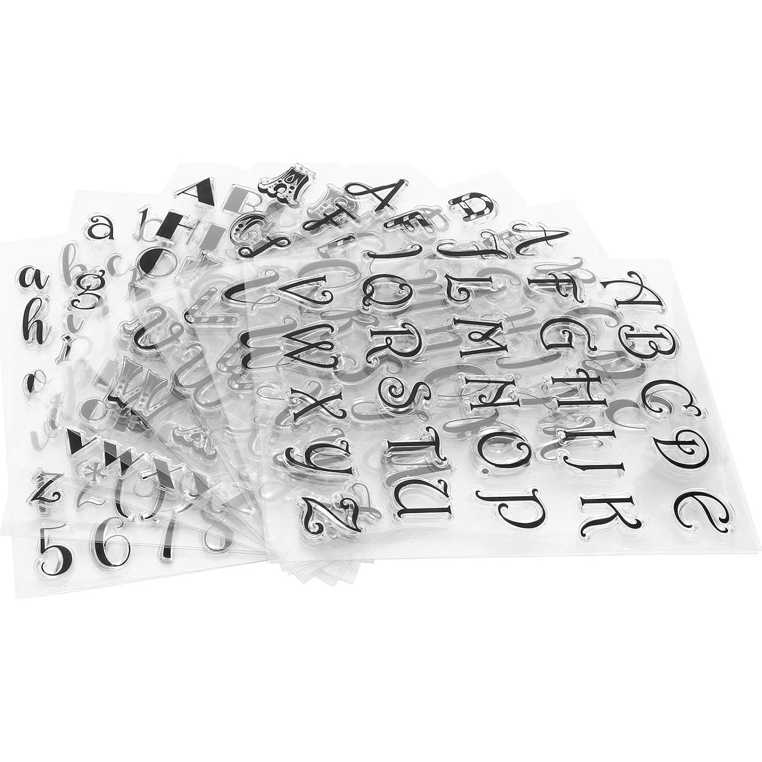 Set de 8 Sellos de Letras y Números KooingTech para DIY