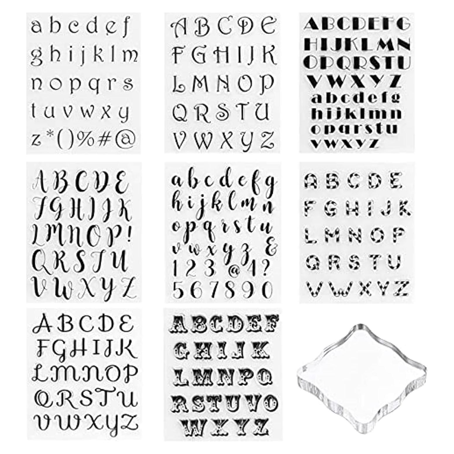 Juego de Sellos para Pasteles RJUN - Letras y Números 9 Piezas