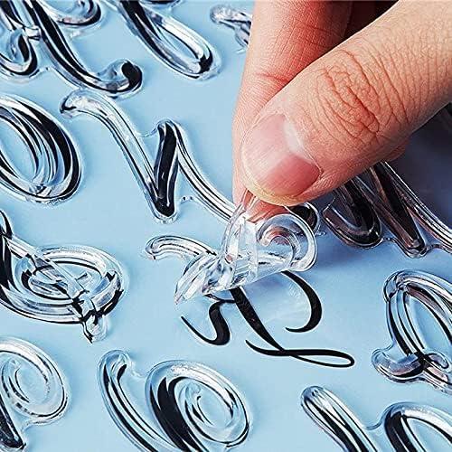 Juego de Sellos para Pasteles RJUN - Letras y Números 9 Piezas