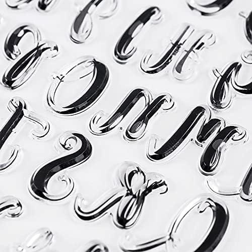 Juego de Sellos para Pasteles RJUN - Letras y Números 9 Piezas