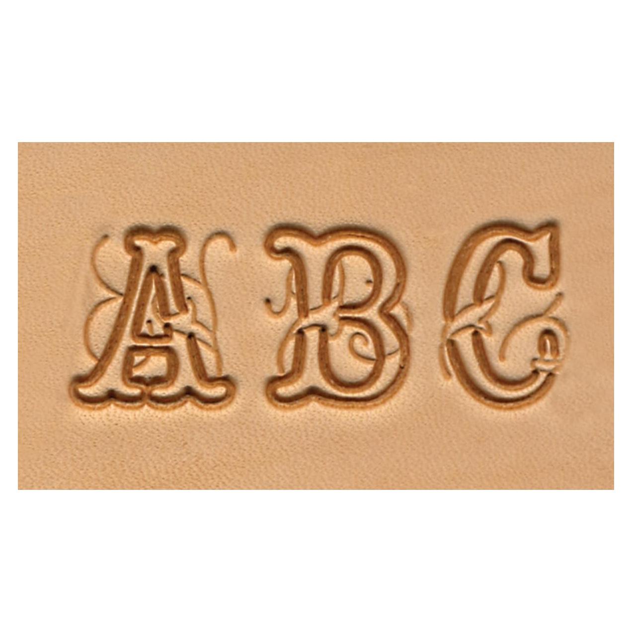 Conjunto de Alfabeto en Script Tandy Leather 19 mm