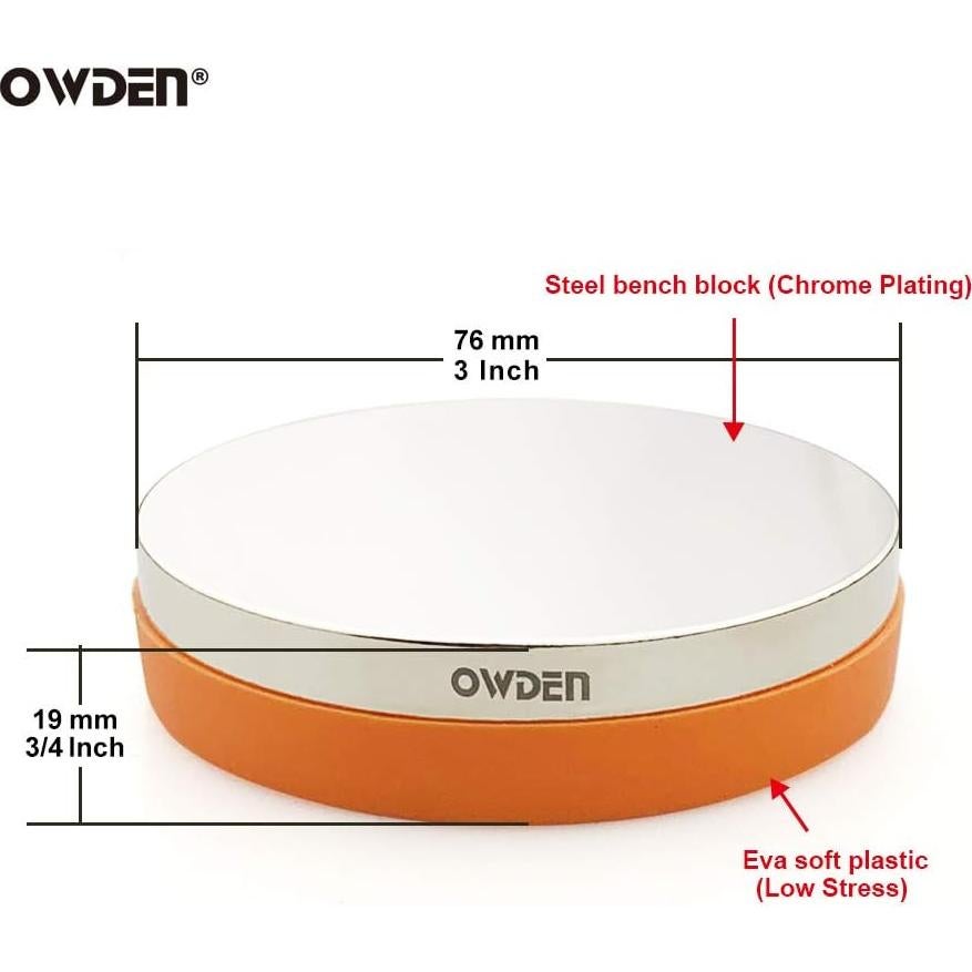 Conjunto de Sellos de Metal OWDEN para Joyería 27 Letras 3mm