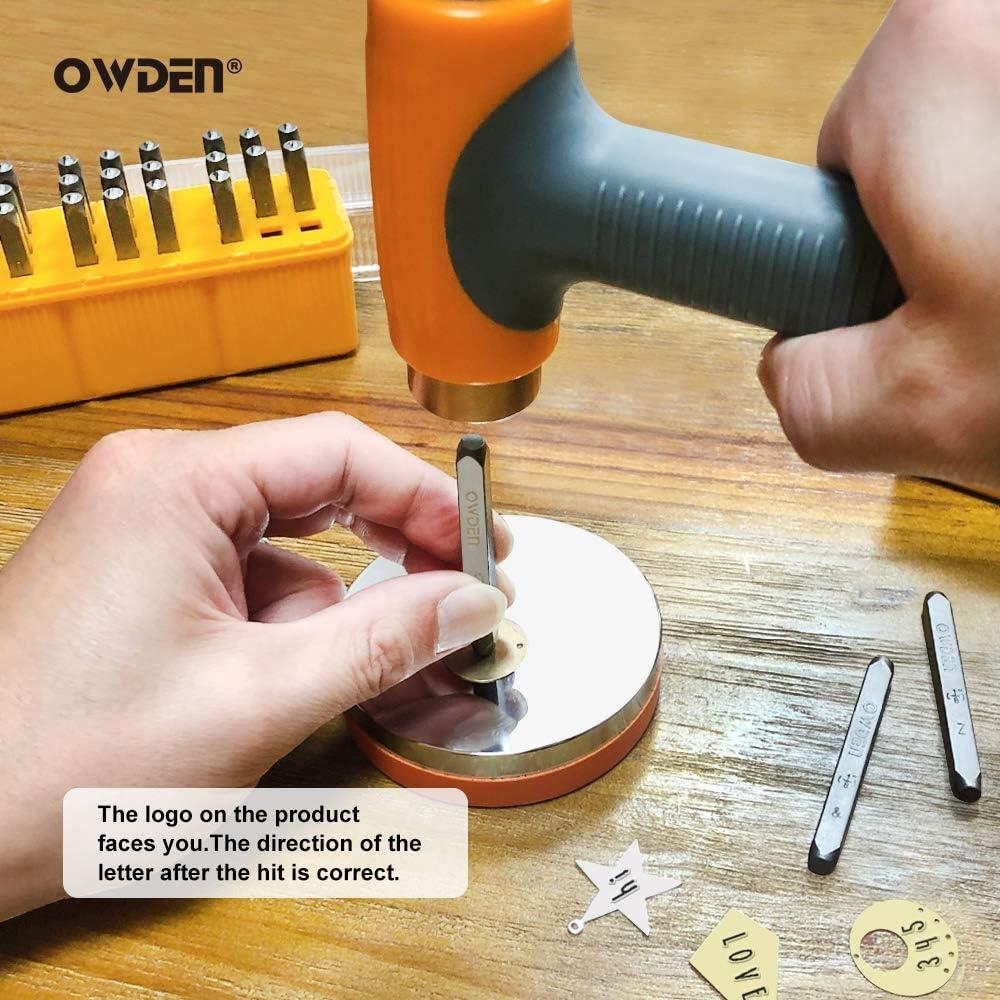 Conjunto de Sellos de Metal OWDEN para Joyería 27 Letras 3mm