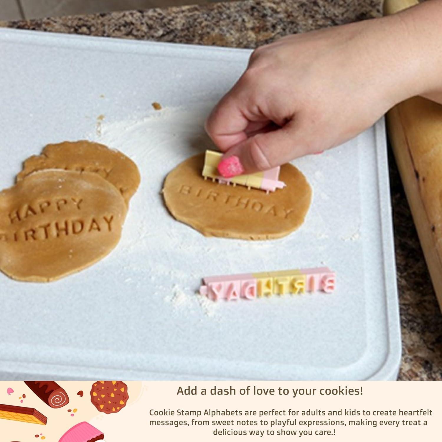 Sellos de Galletas Home-X - 96 Piezas Letras y Números