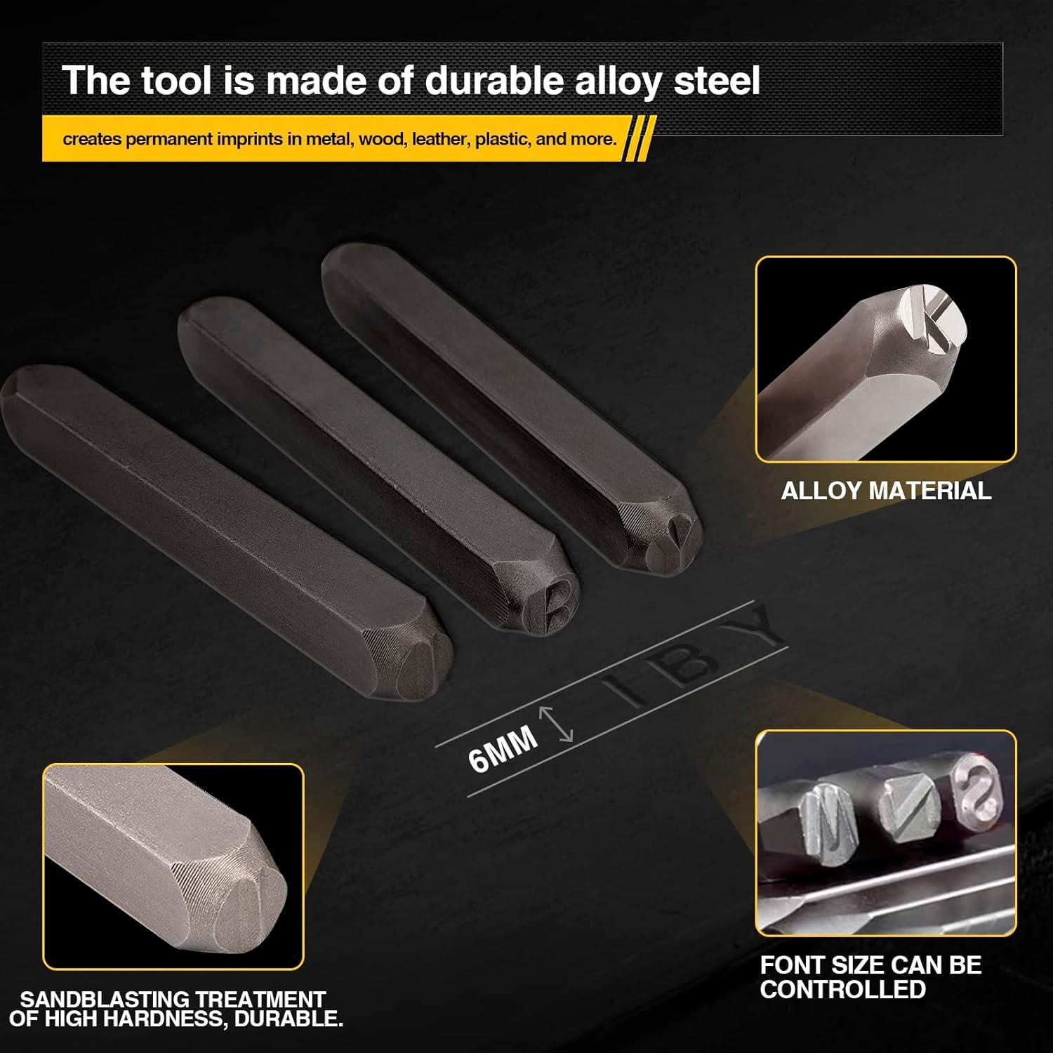 Juego de Punch de Letras de Metal 6mm - 36PCS Estampado