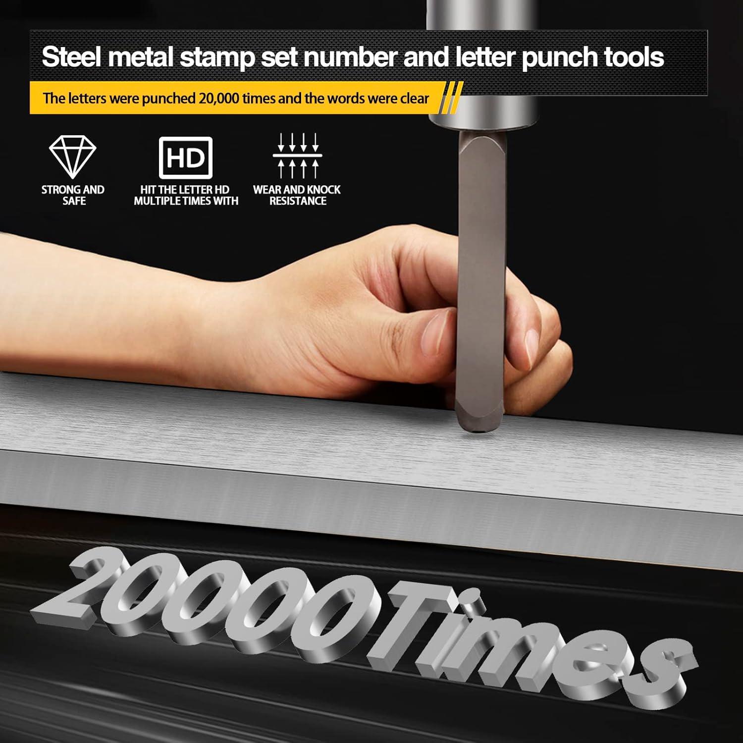 Juego de Punch de Letras de Metal 6mm - 36PCS Estampado