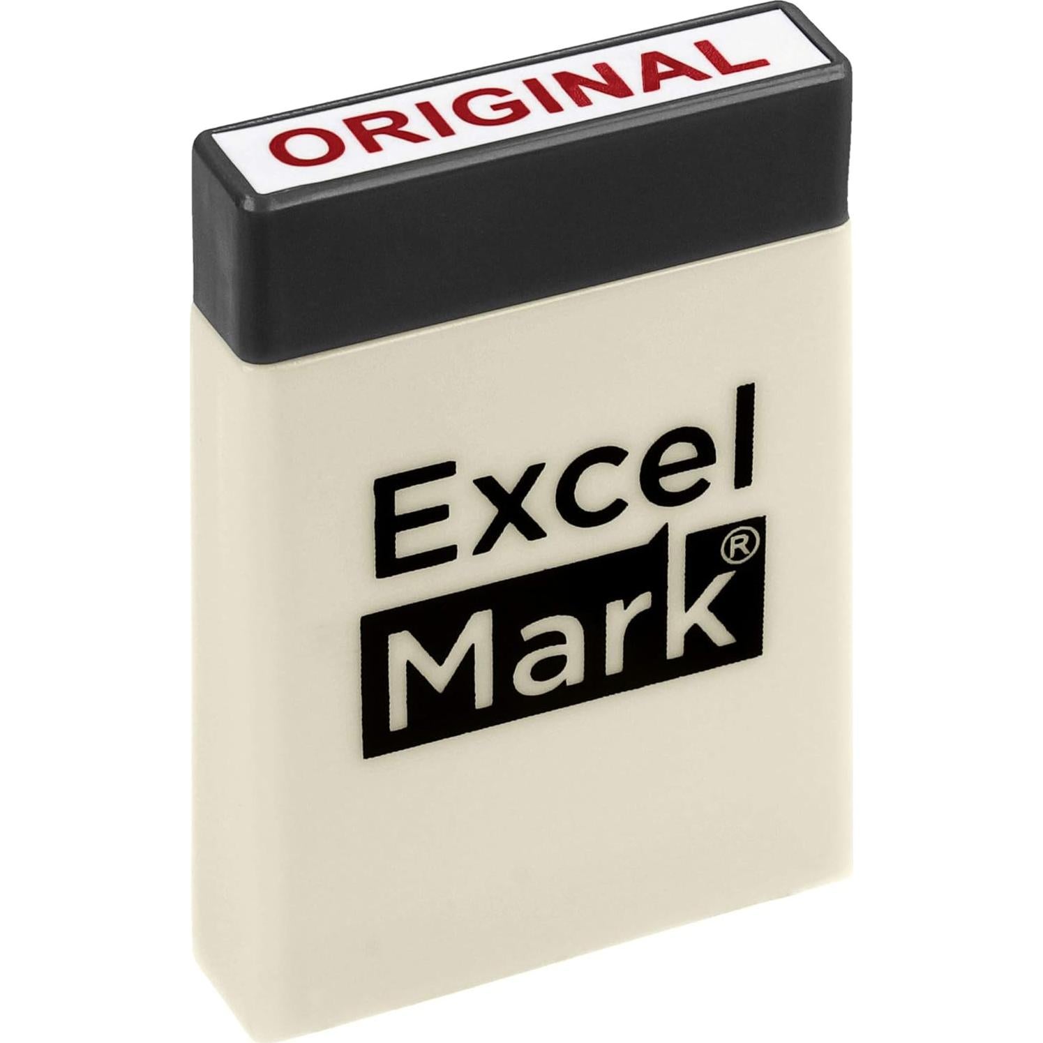 Conjunto de Sellos de Goma ExcelMark - 8 Piezas Tinta Roja