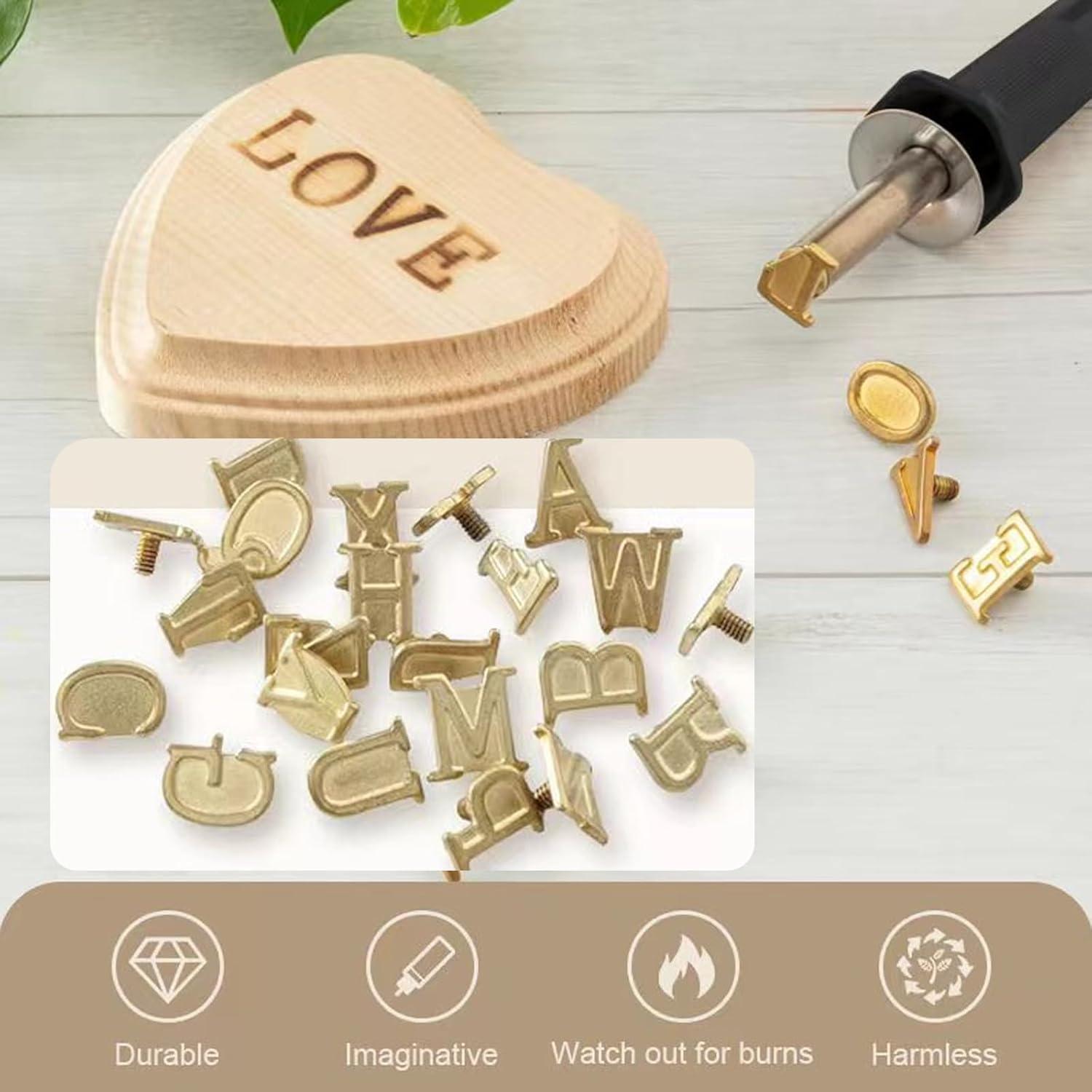 Conjunto de sellos de quema de madera Arokimi 23 piezas