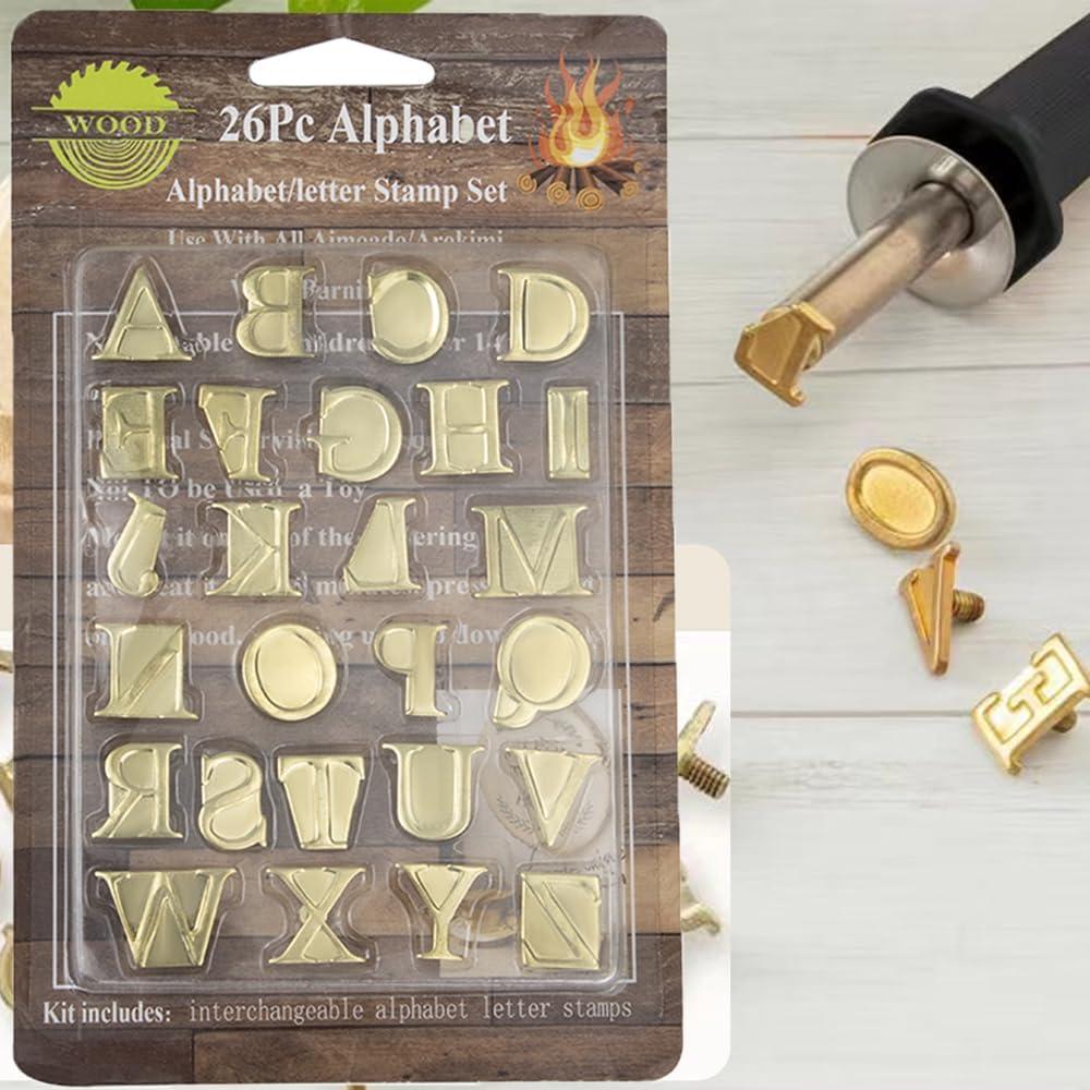 Conjunto de sellos de quema de madera Arokimi 23 piezas