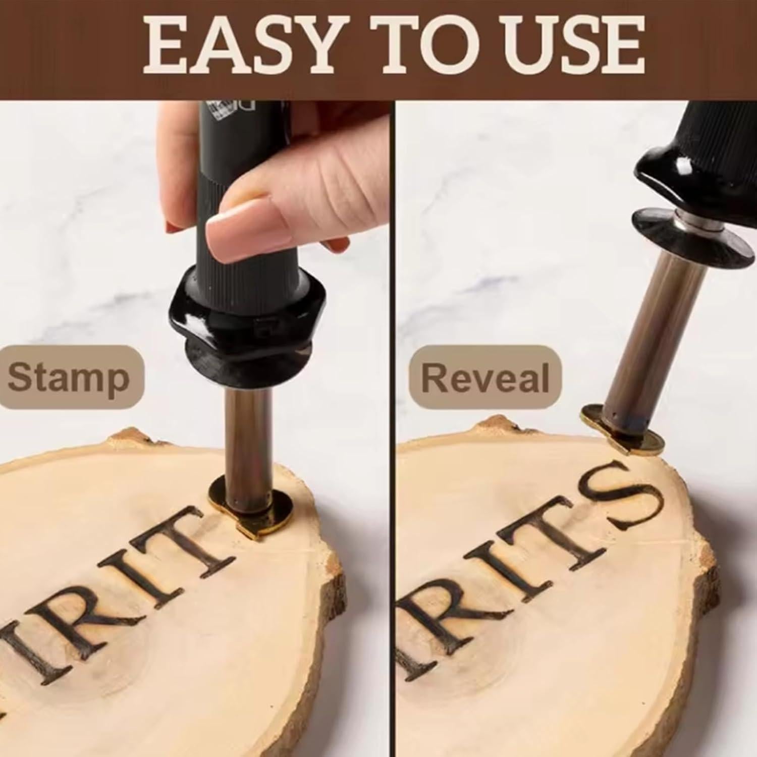 Conjunto de sellos de quema de madera Arokimi 23 piezas