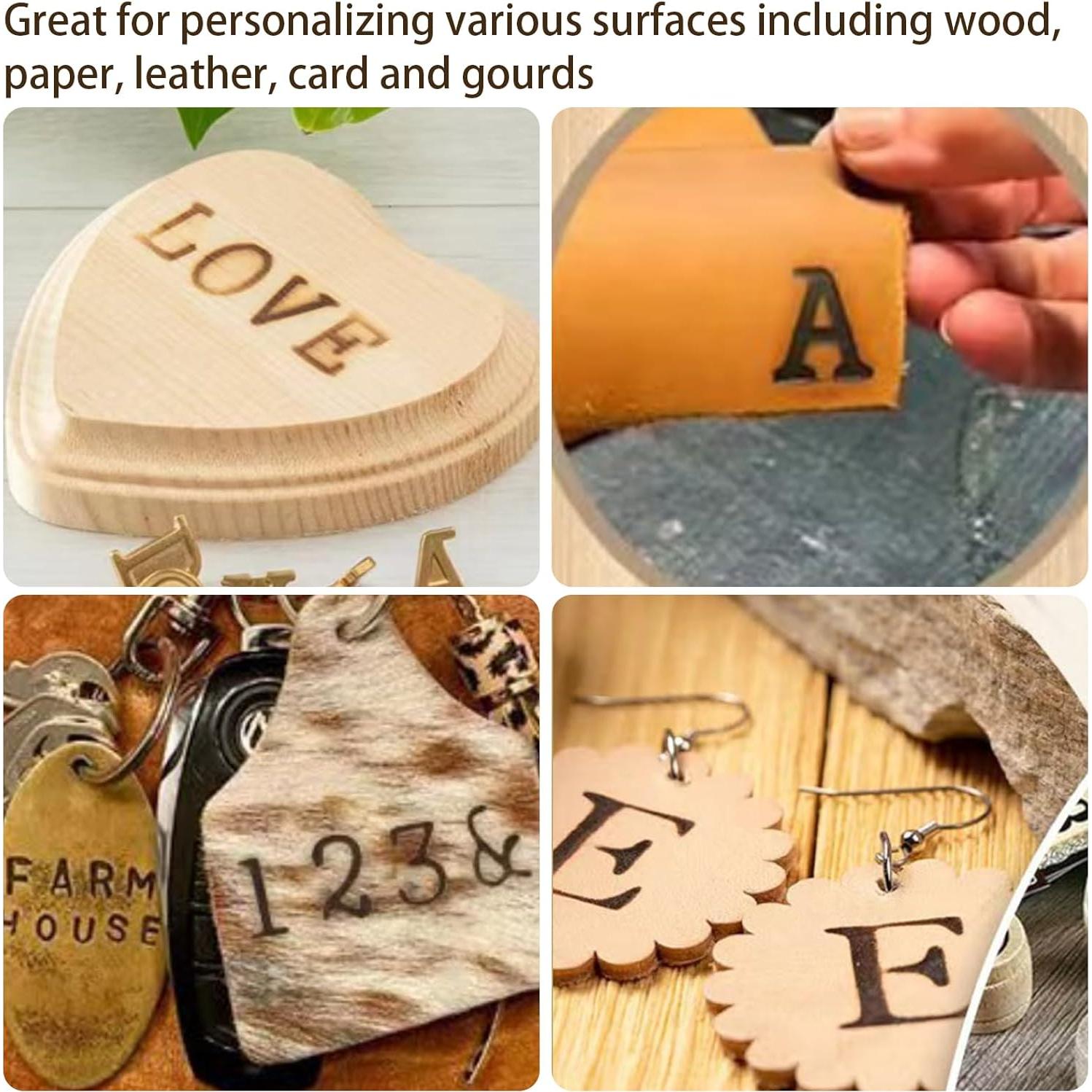 Conjunto de sellos de quema de madera Arokimi 23 piezas