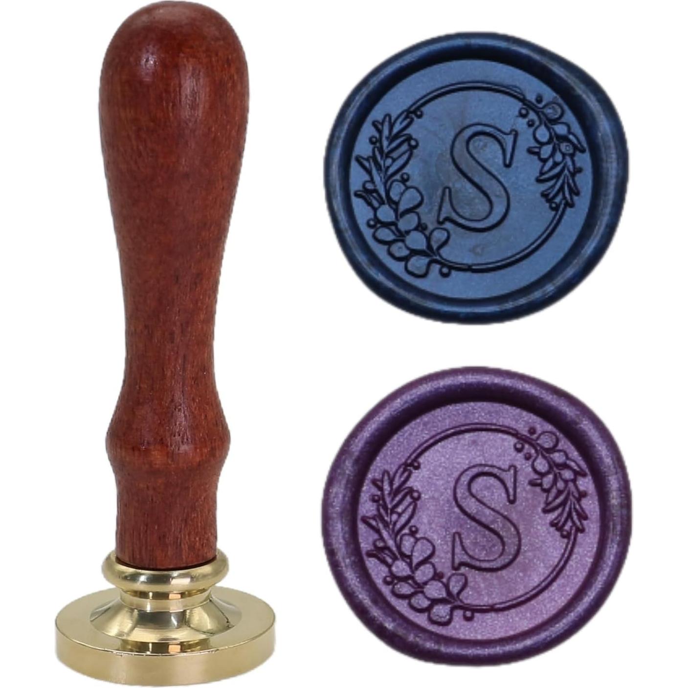 Kit de Sello de Cera ONWINPOR con Letra Inicial M y 150 Perlas