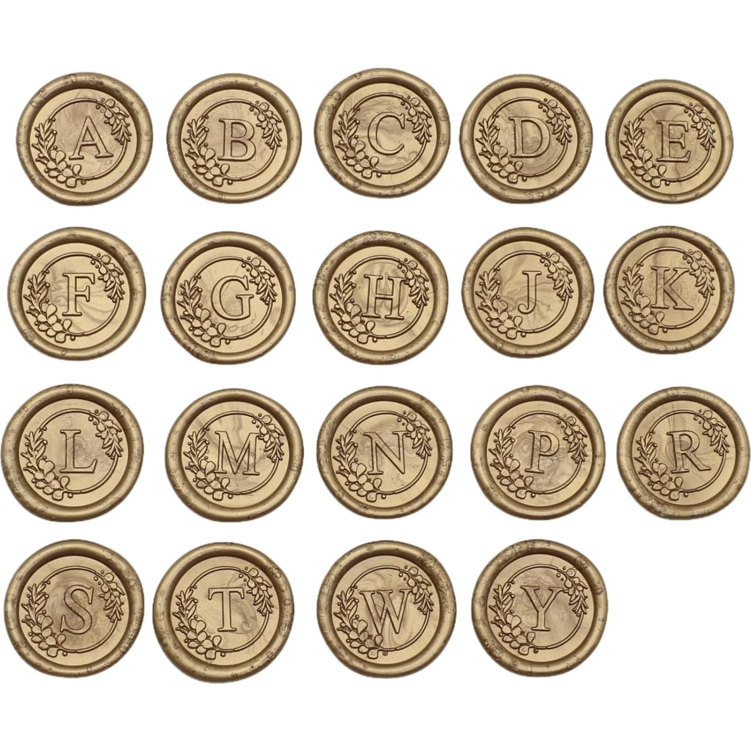 Kit de Sello de Cera ONWINPOR con Letra Inicial M y 150 Perlas