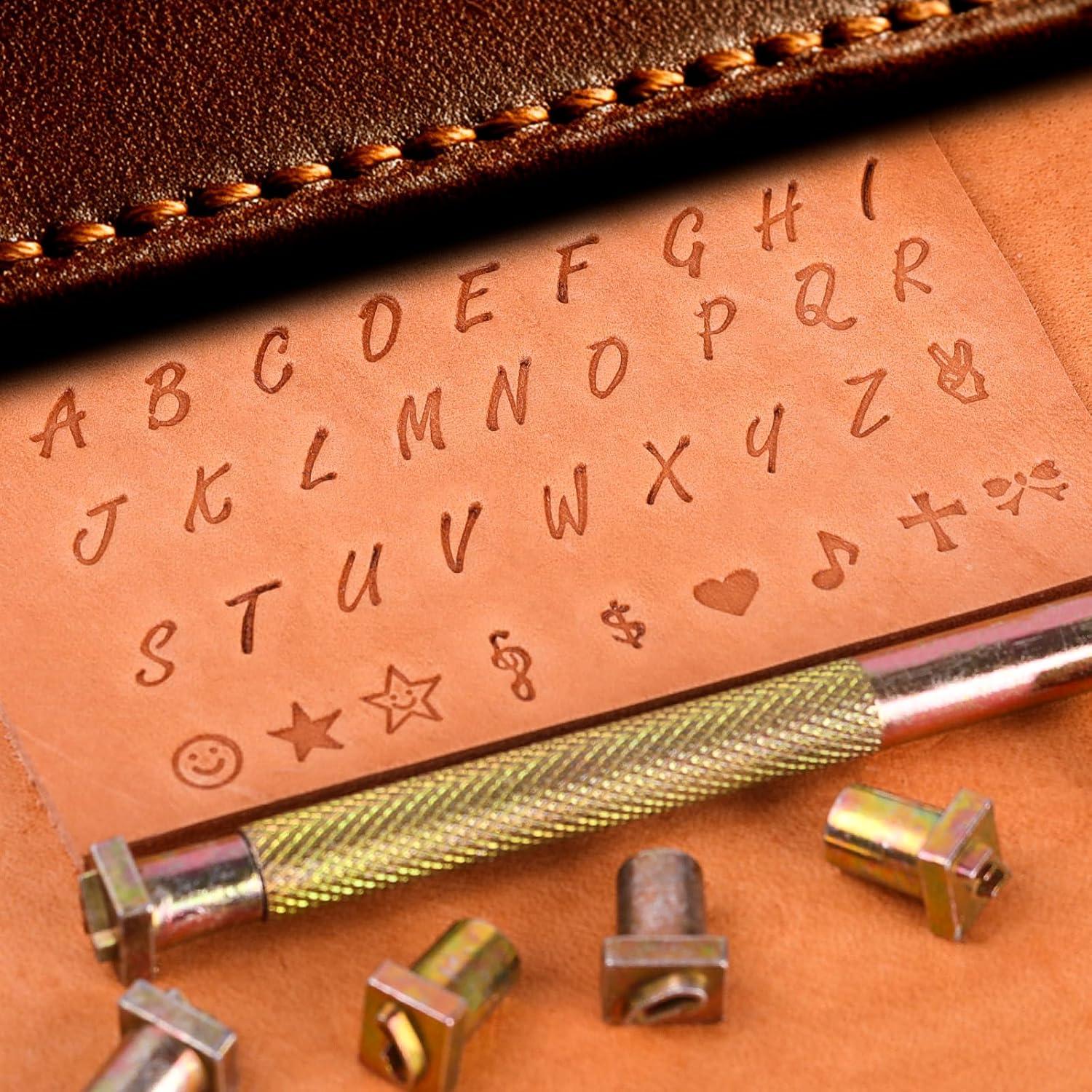 Juego de Herramientas de Estampado de Cuero BESTNULE 37pcs