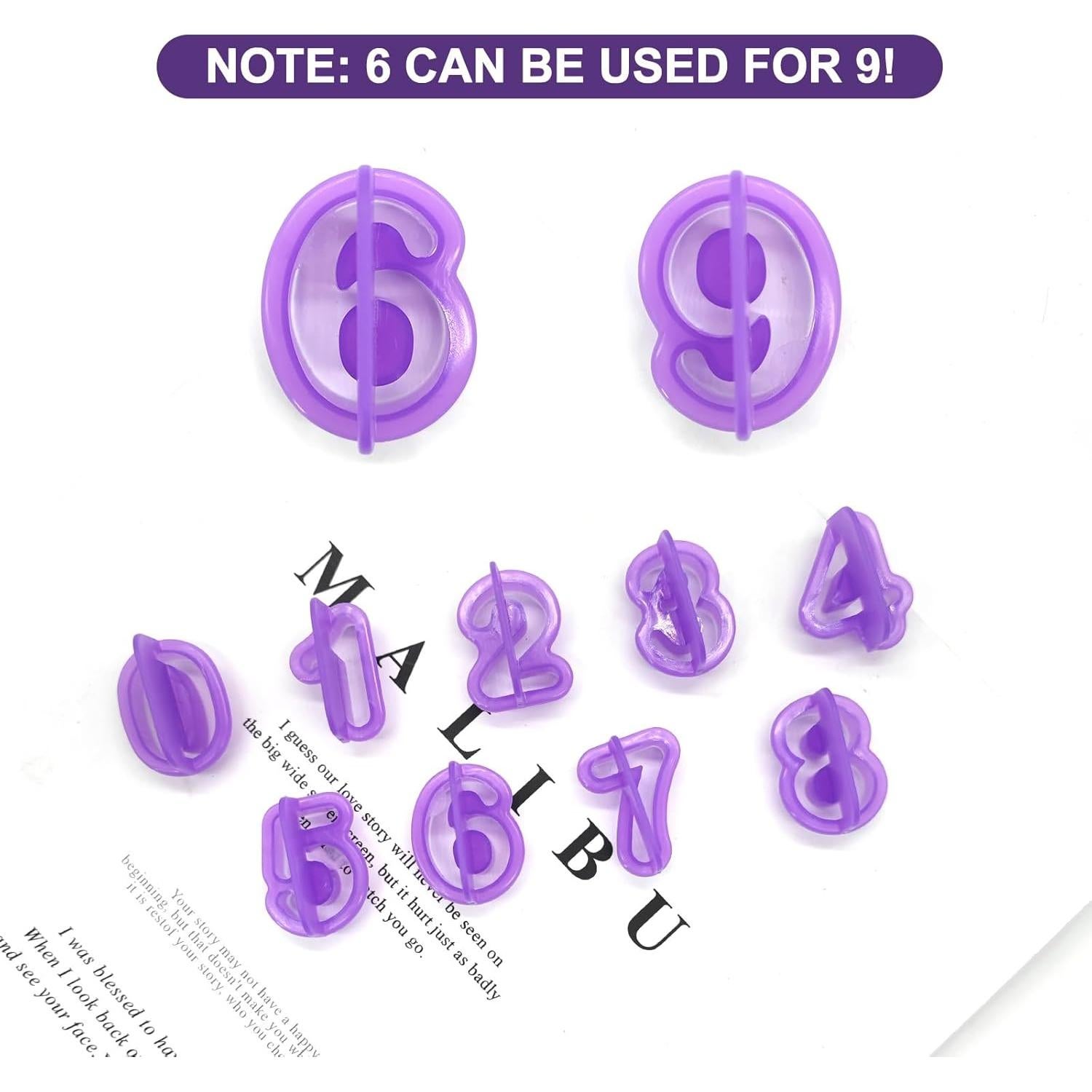 Set de 40 Cortadores de Galletas Alfabeto BlingKingdom Morado