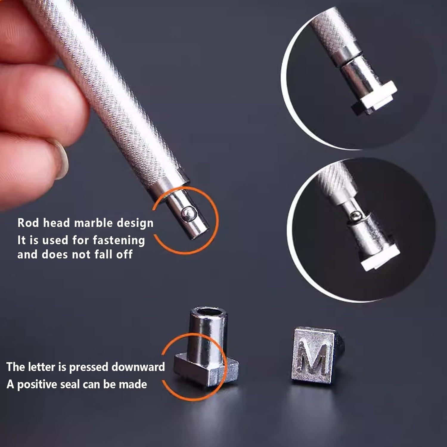 Kit de Estampado en Cuero RJLCTH - 37 Piezas, Sellos 6 mm