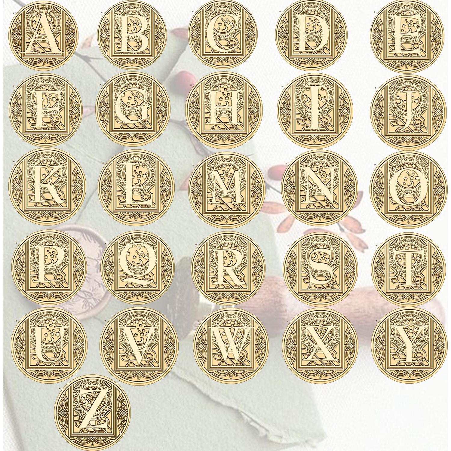 Kit de Sello de Cera Inicial S STAMPMASTER con 120 Perlas Doradas