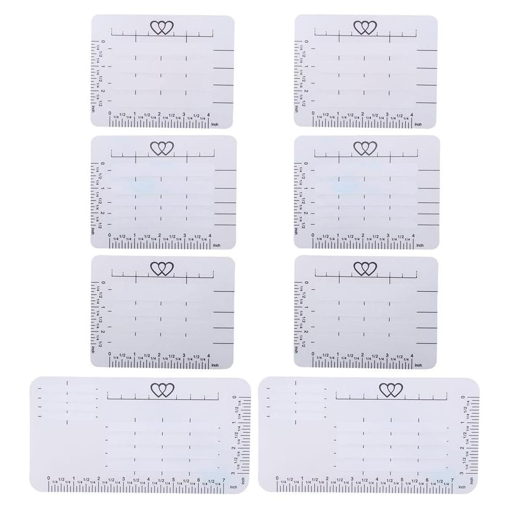 Plantillas de Dirección para Sobres DIY 8 Piezas Transparente