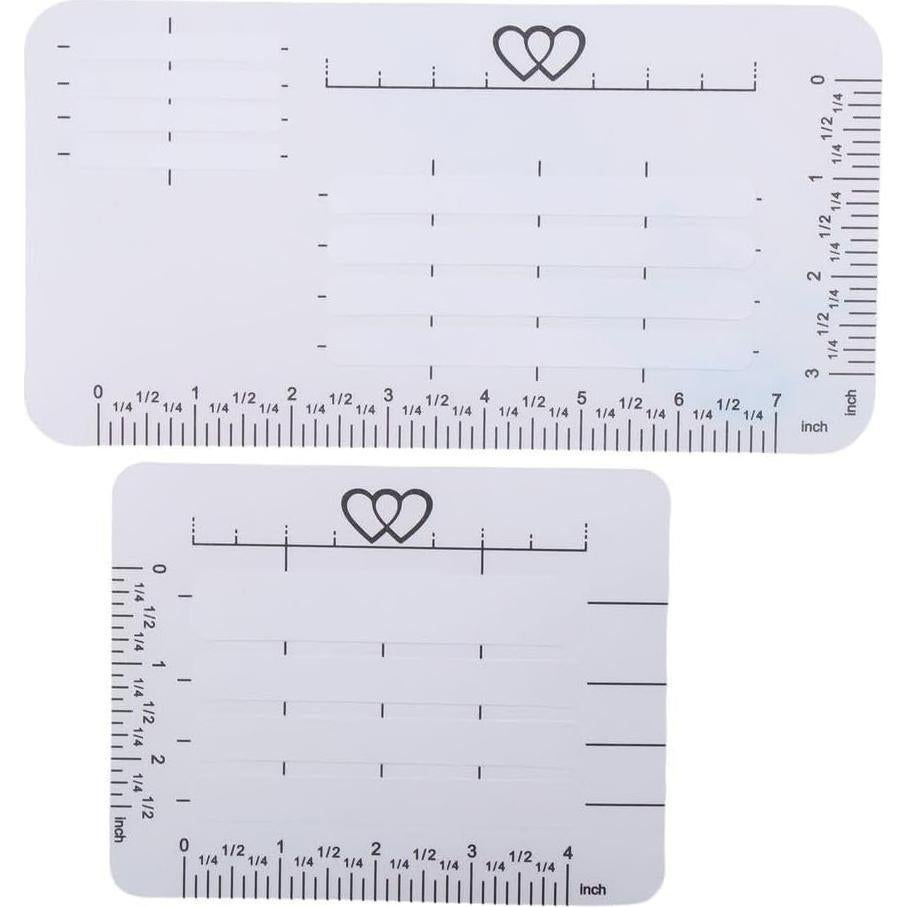 Plantillas de Dirección para Sobres DIY 8 Piezas Transparente